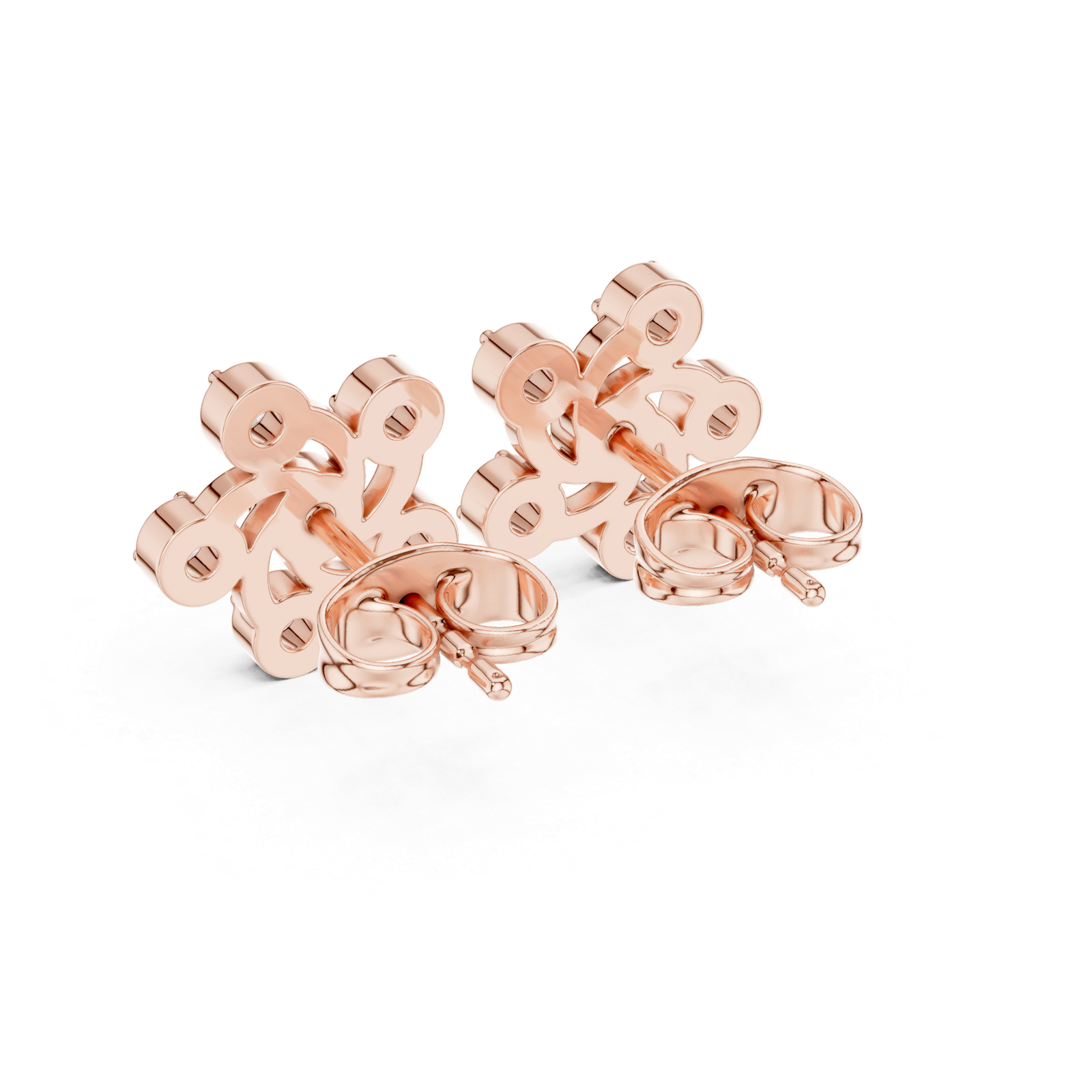 Ligne Spiral Bloom Diamond Stud Earrings