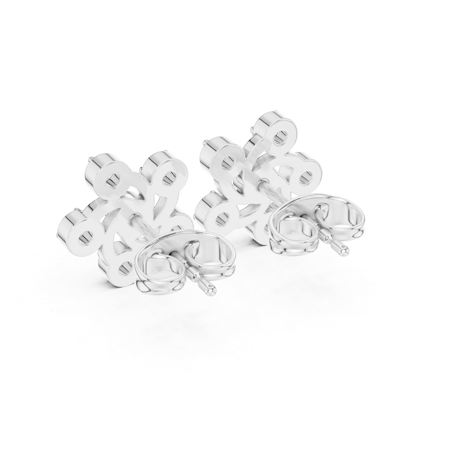 Ligne Spiral Bloom Diamond Stud Earrings
