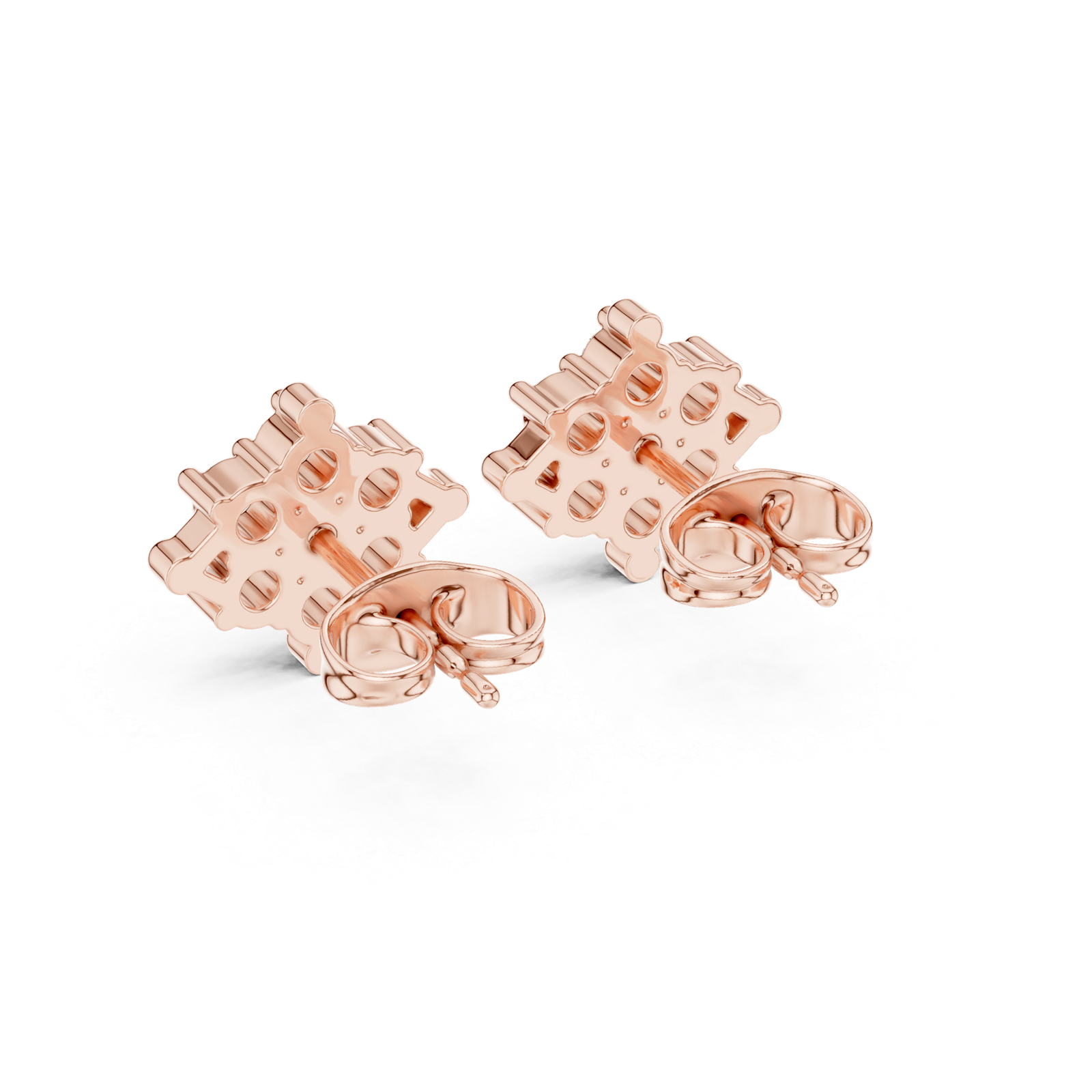 Opaline Petite Flower Diamond Stud Earrings