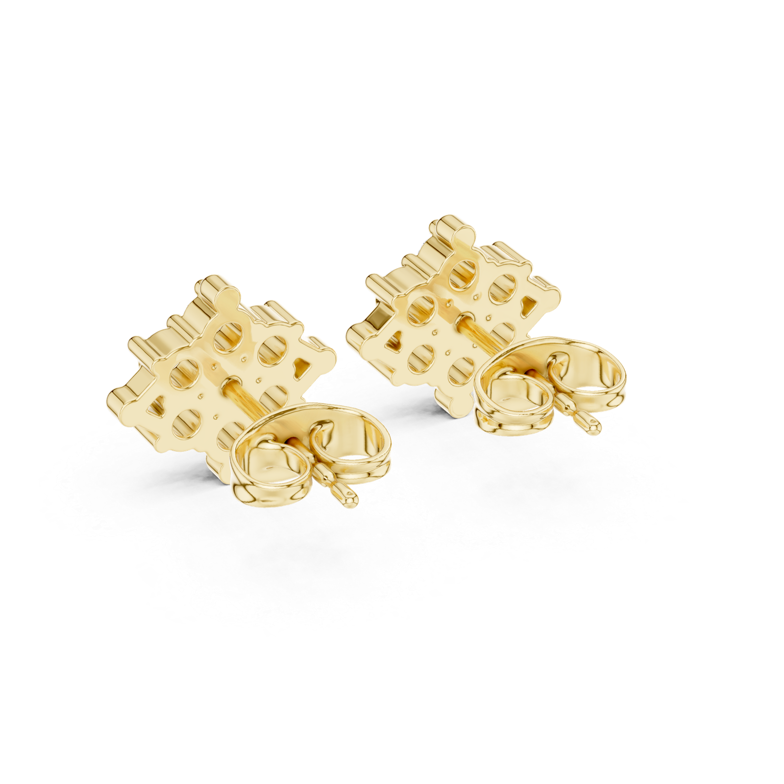 Opaline Petite Flower Diamond Stud Earrings