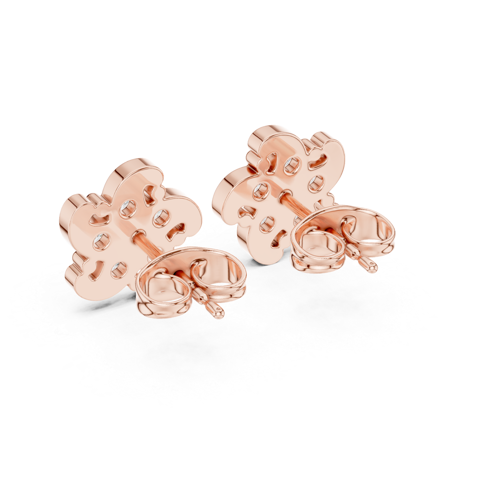Vienna Mini Bloom Diamond Cluster Stud Earrings