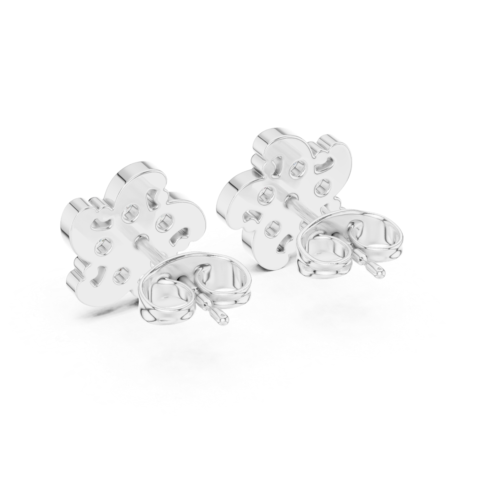 Vienna Mini Bloom Diamond Cluster Stud Earrings