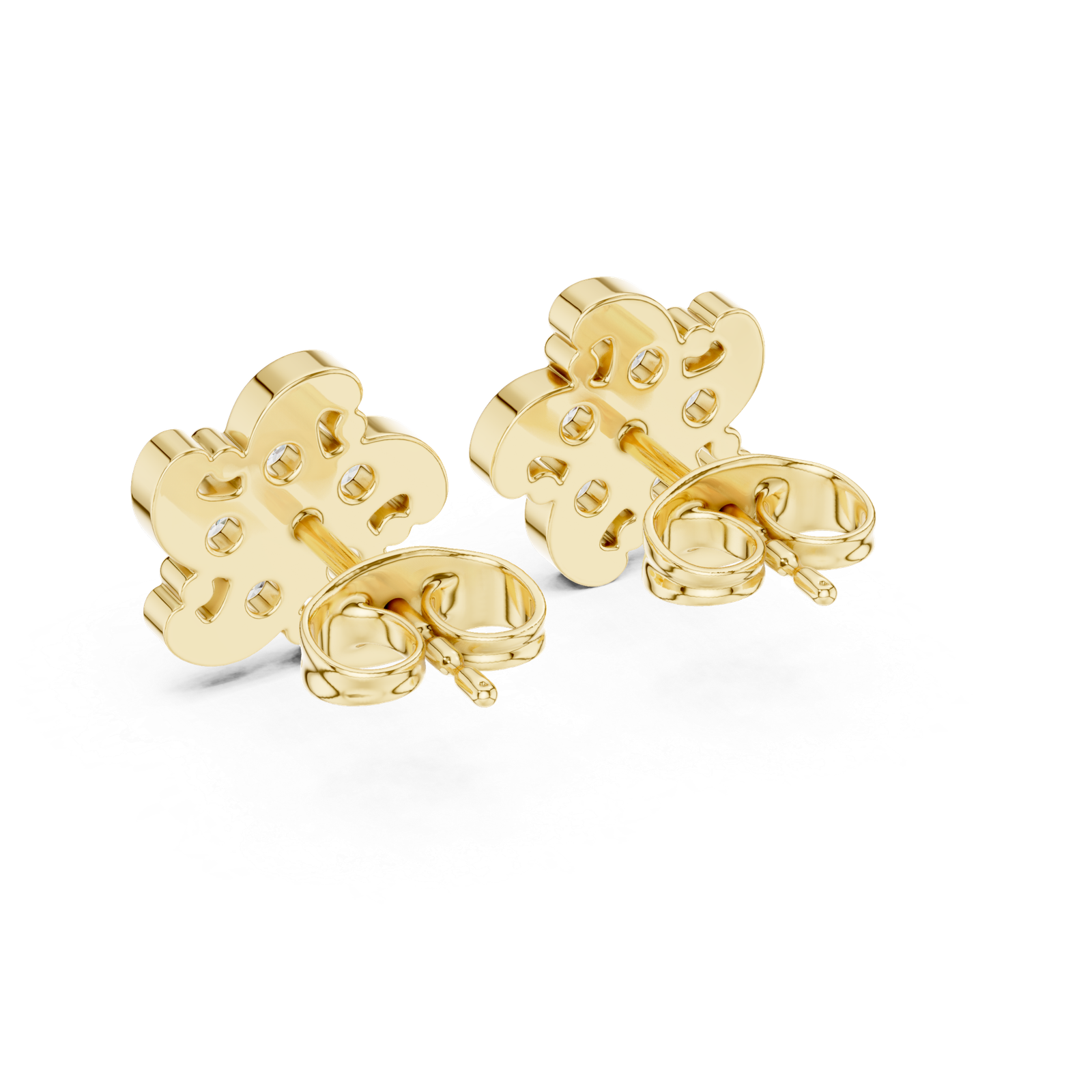 Vienna Mini Bloom Diamond Cluster Stud Earrings