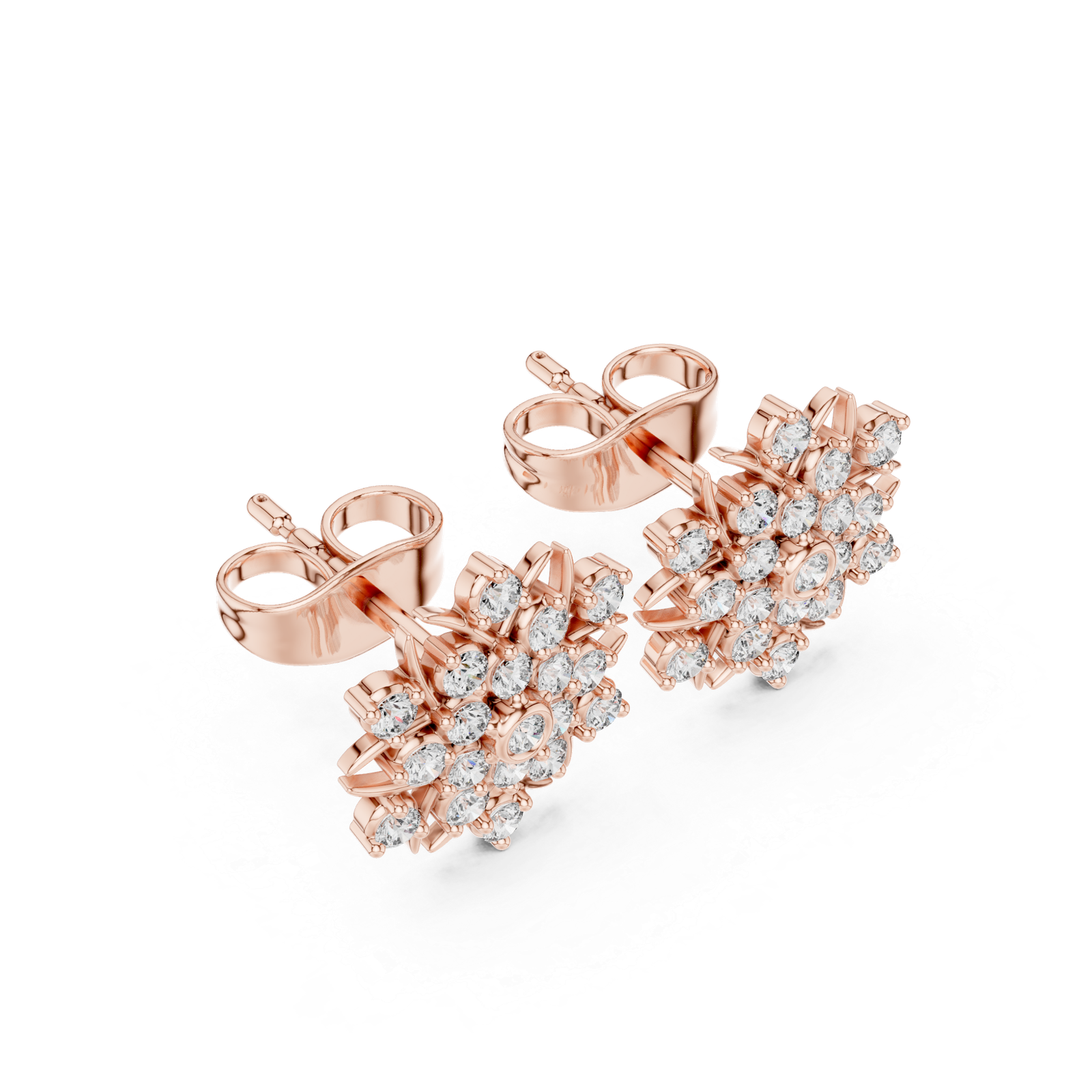 Muse Radiant Star Diamond Stud Earrings