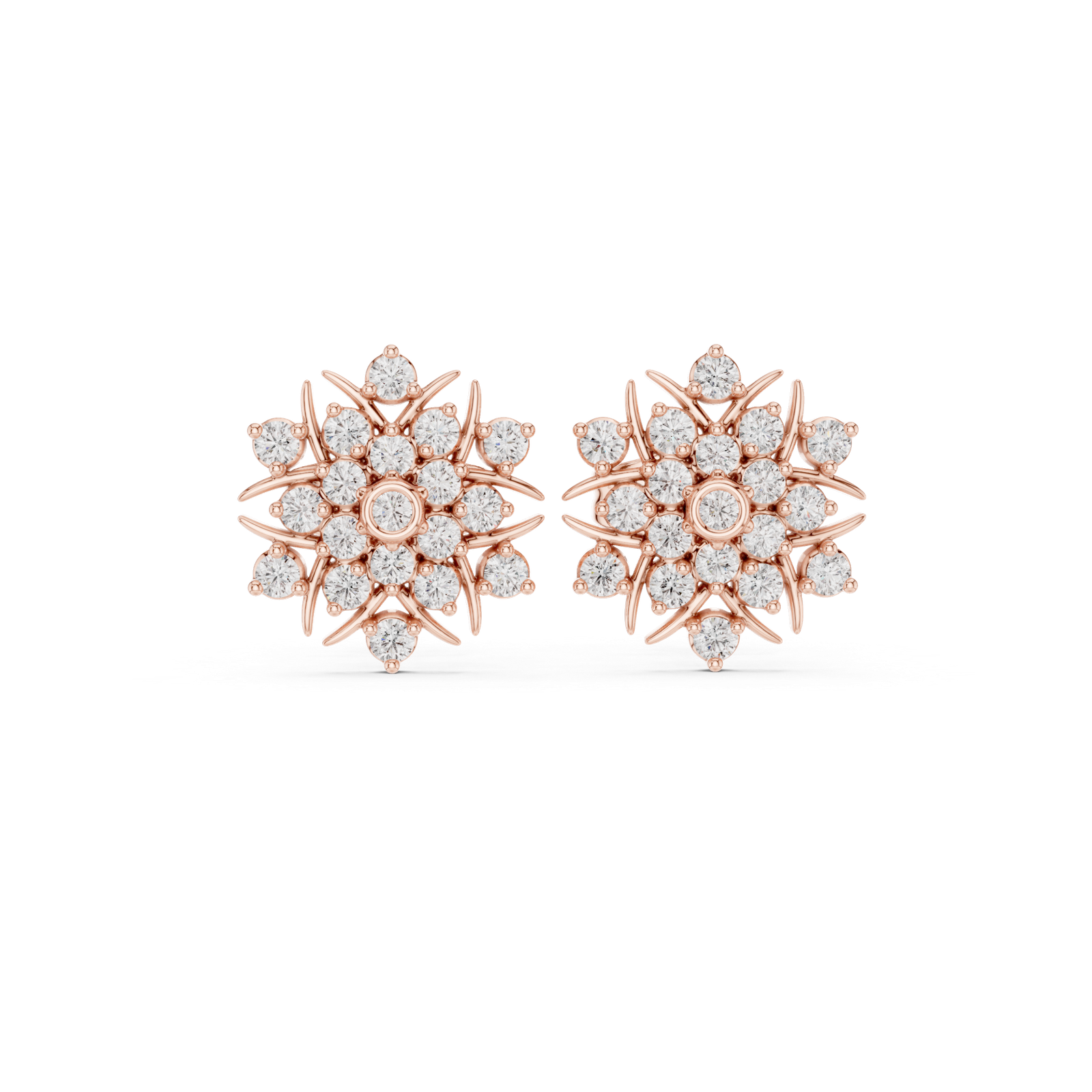 Muse Radiant Star Diamond Stud Earrings