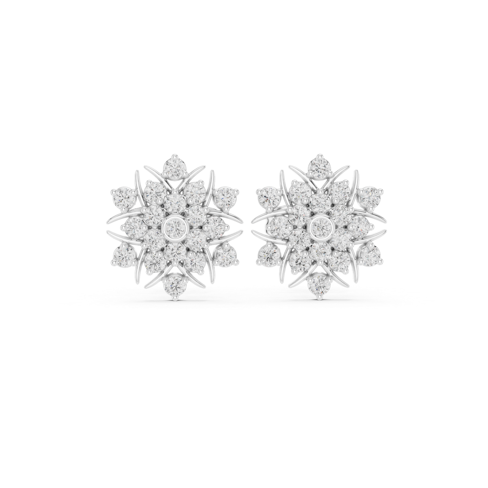 Muse Radiant Star Diamond Stud Earrings