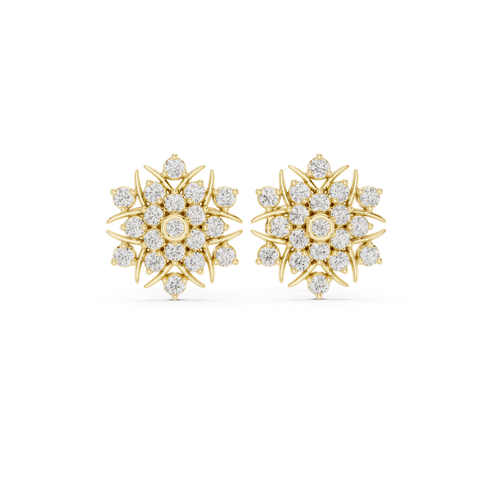 Muse Radiant Star Diamond Stud Earrings
