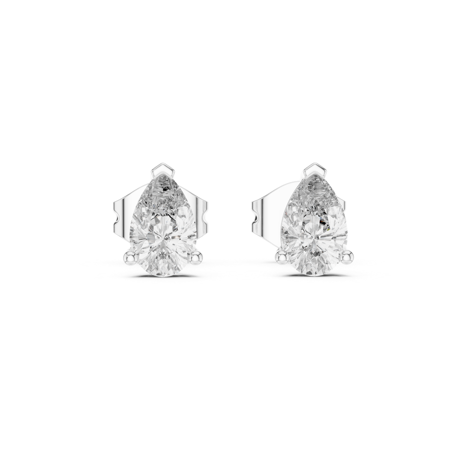 Calista Cushion Crown Diamond Stud Earrings