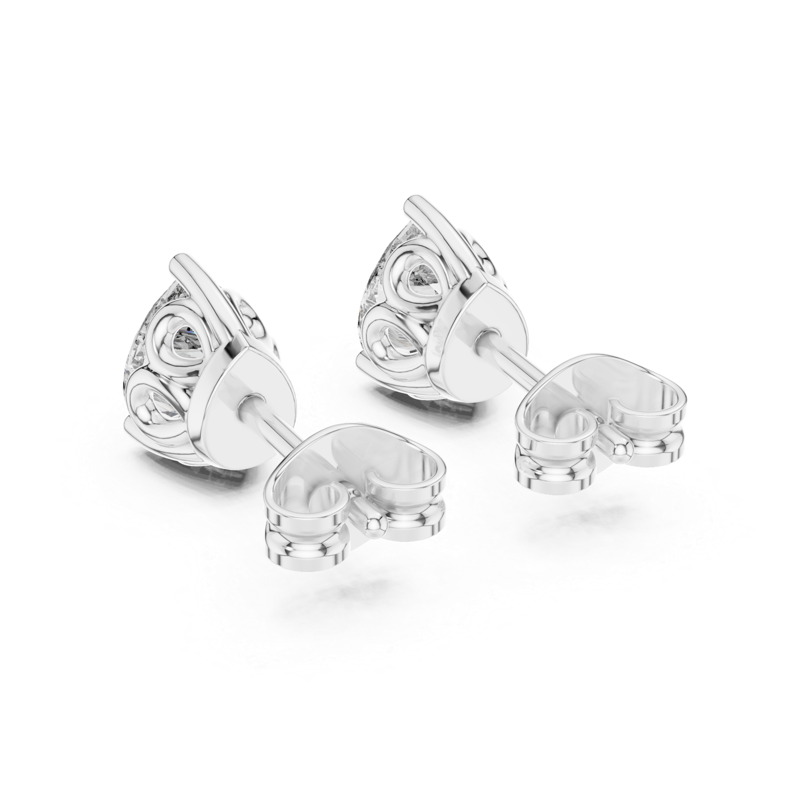 Florentine Pear Classic Diamond Stud Earrings