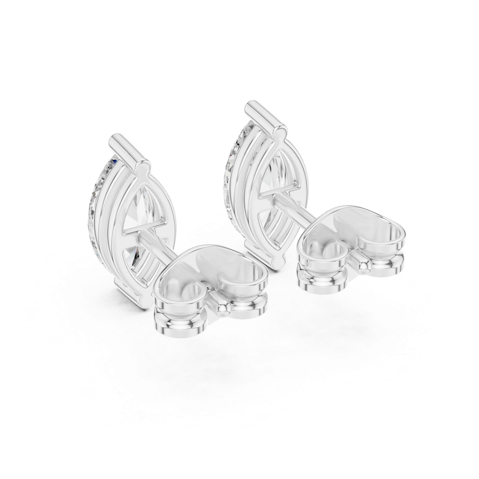 Sable Marquise Solitaire Diamond Bali Diamond Earrings
