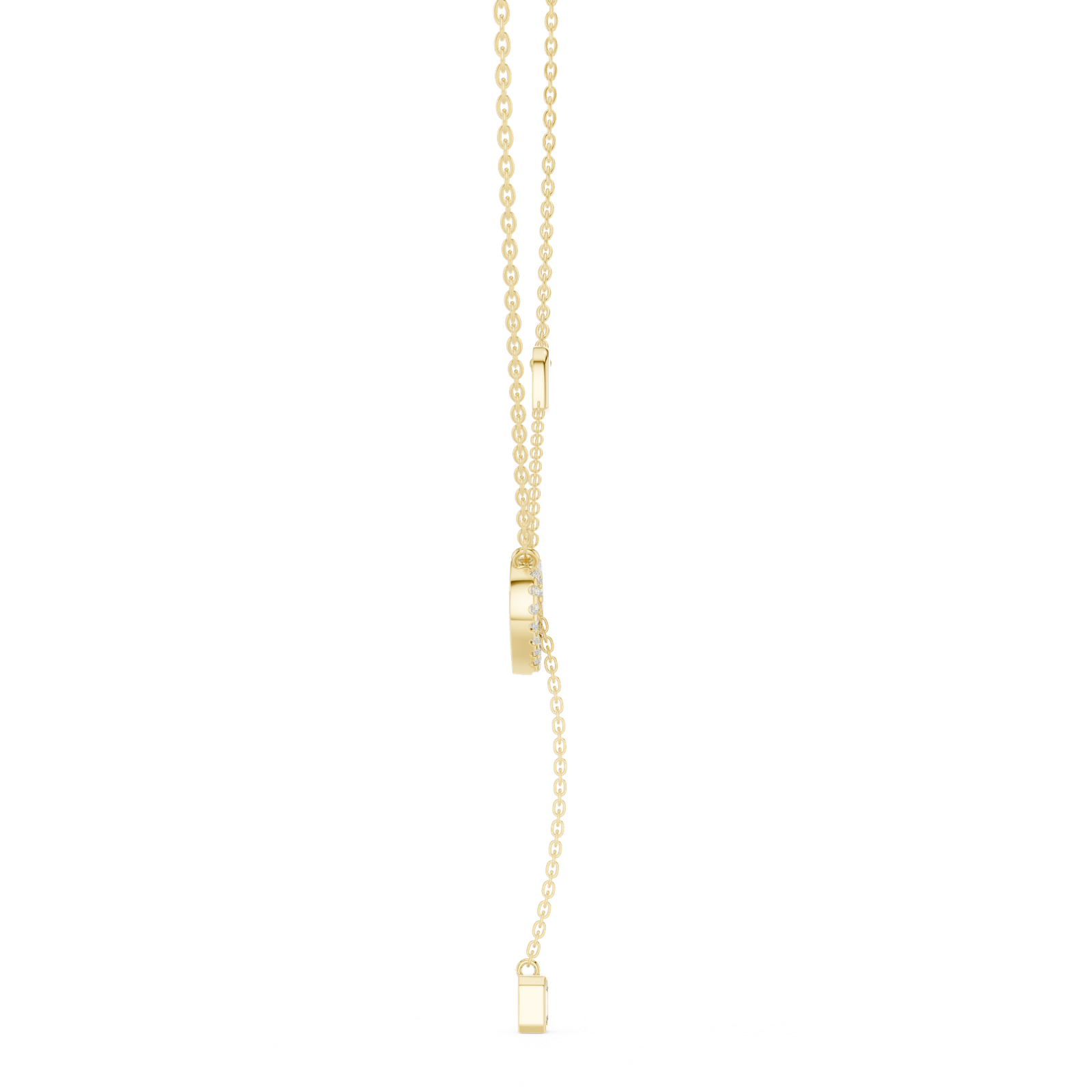 Amara Heart Lariat Pendant Necklace