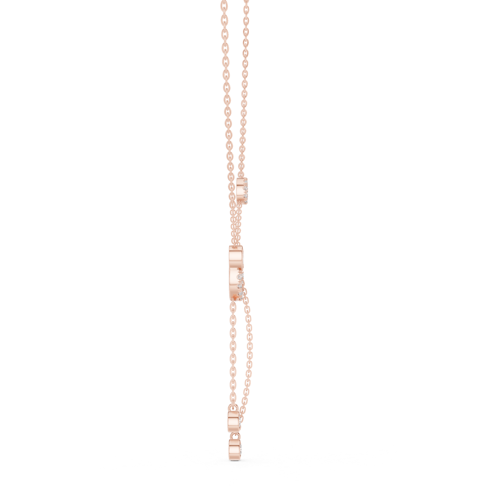 Céleste Circle Drop Lariat Pendant
