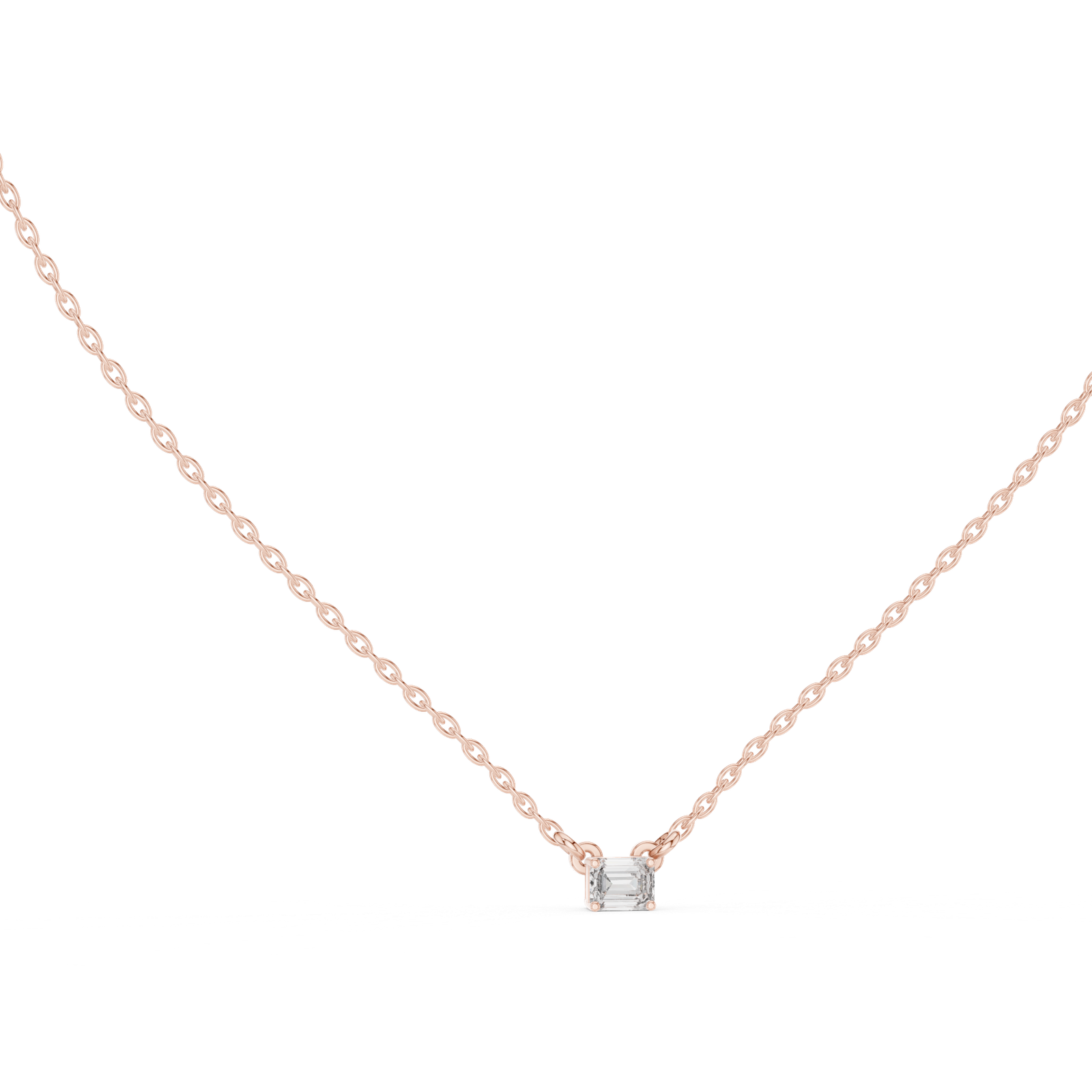 Nocturne Emerald Solitaire Pendant