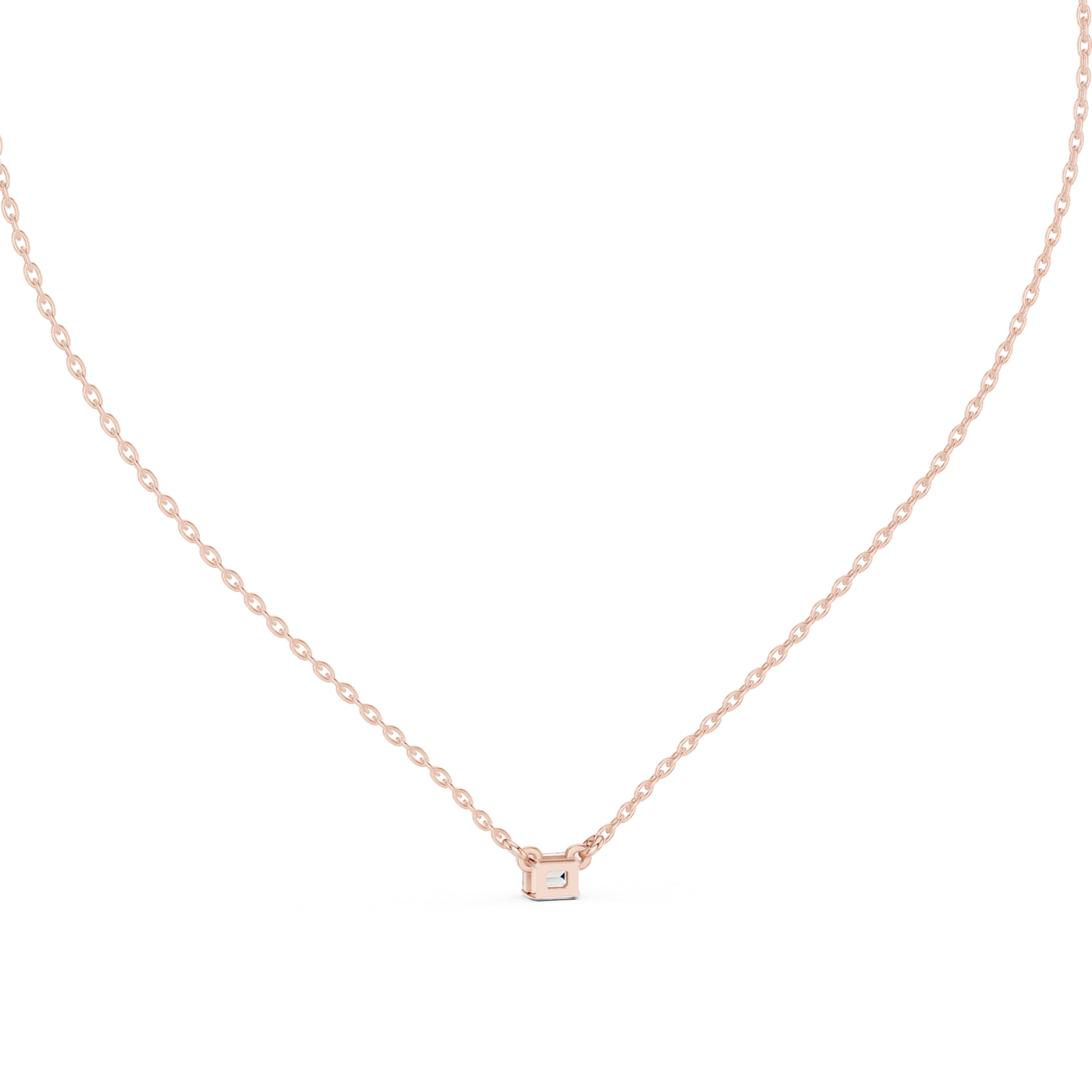 Nocturne Emerald Solitaire Pendant