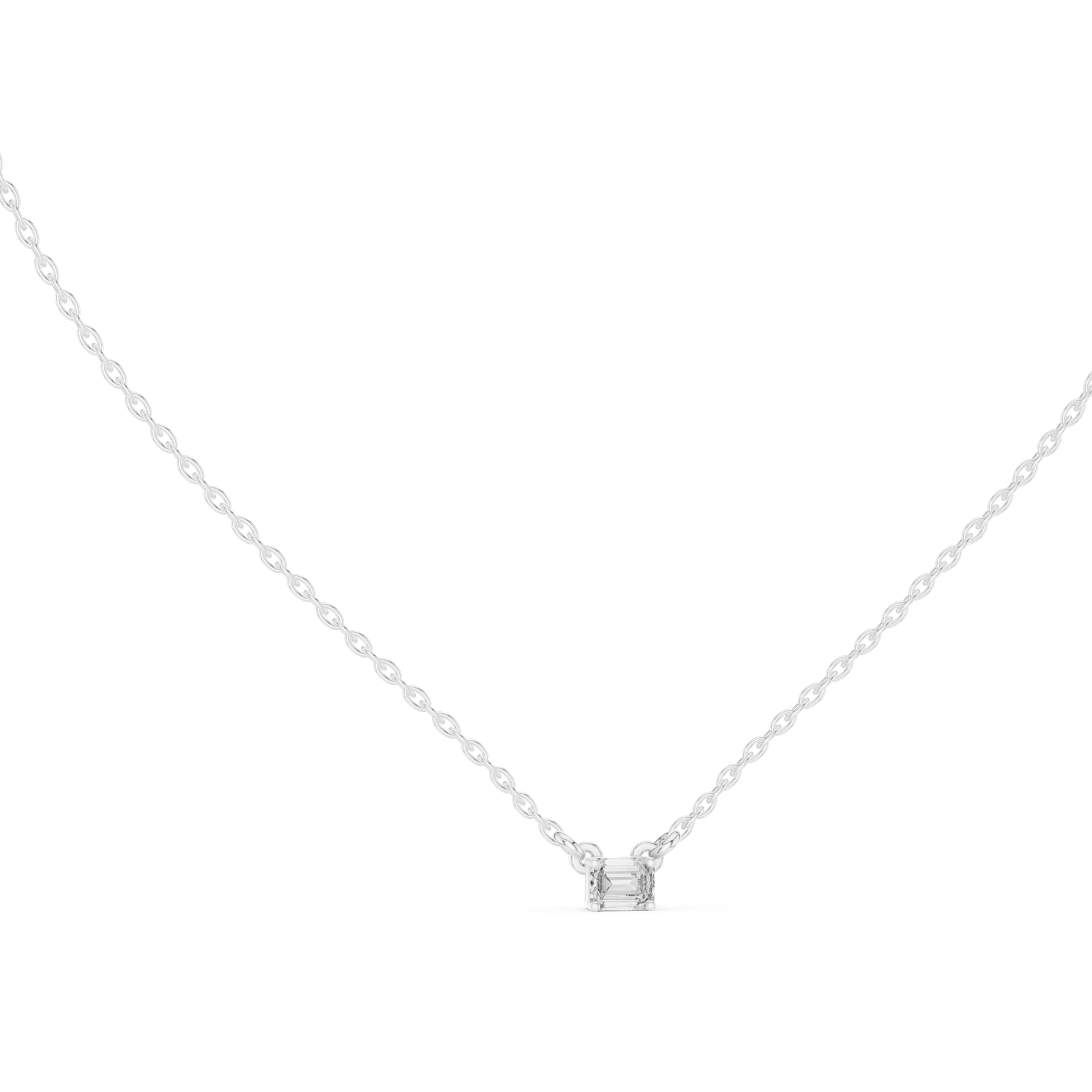 Nocturne Emerald Solitaire Pendant