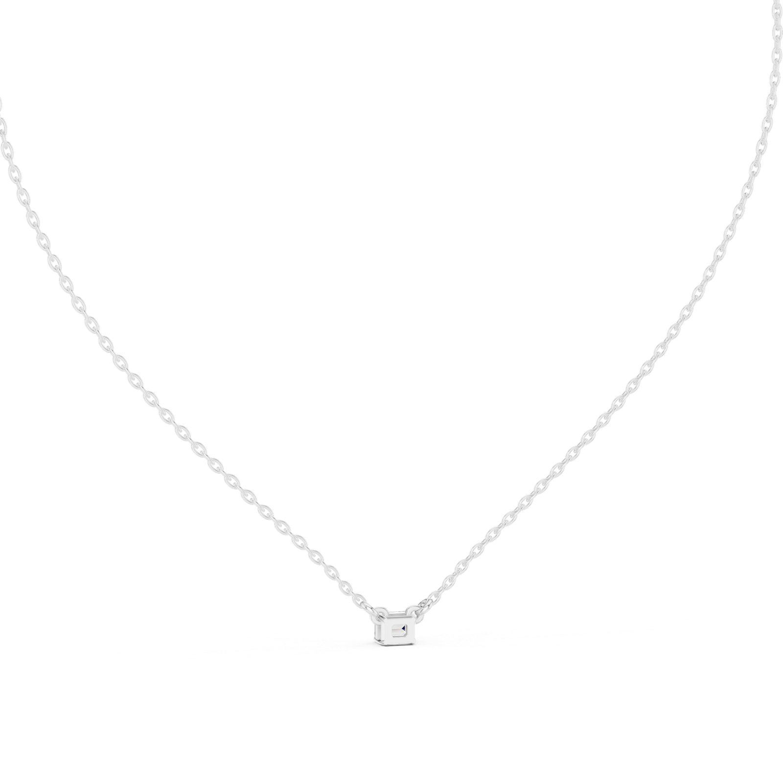 Nocturne Emerald Solitaire Pendant