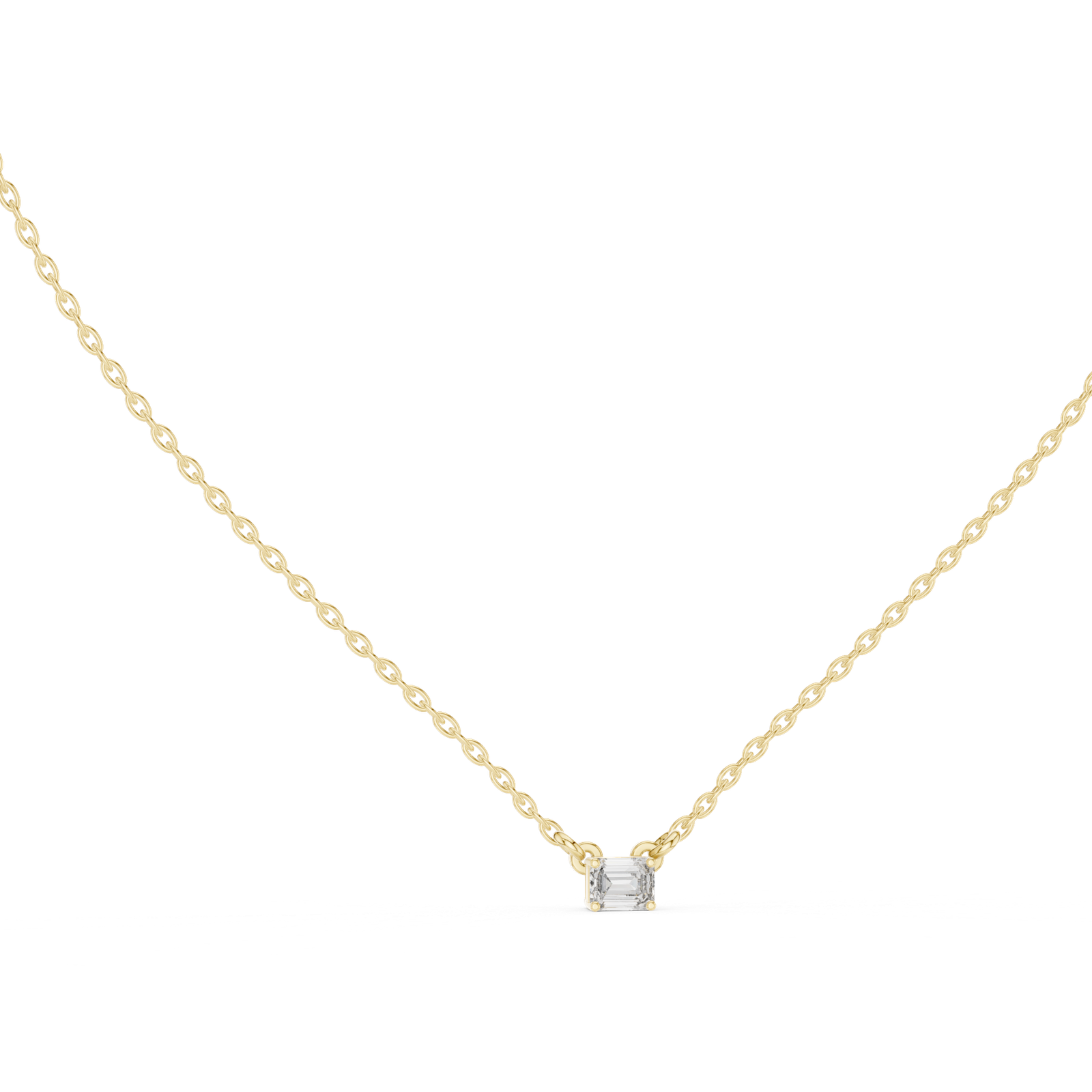 Nocturne Emerald Solitaire Pendant