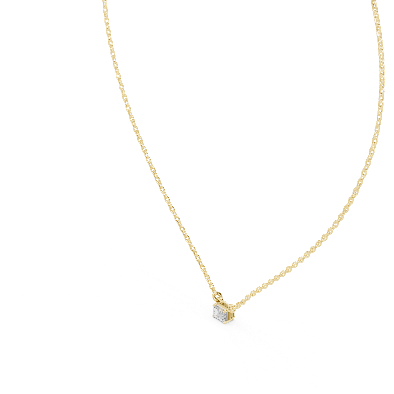 Nocturne Emerald Solitaire Pendant