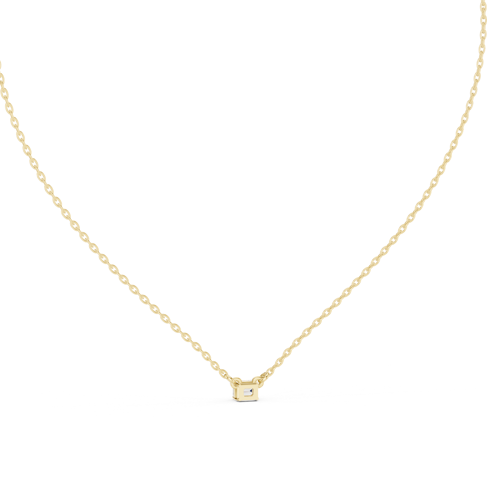 Nocturne Emerald Solitaire Pendant