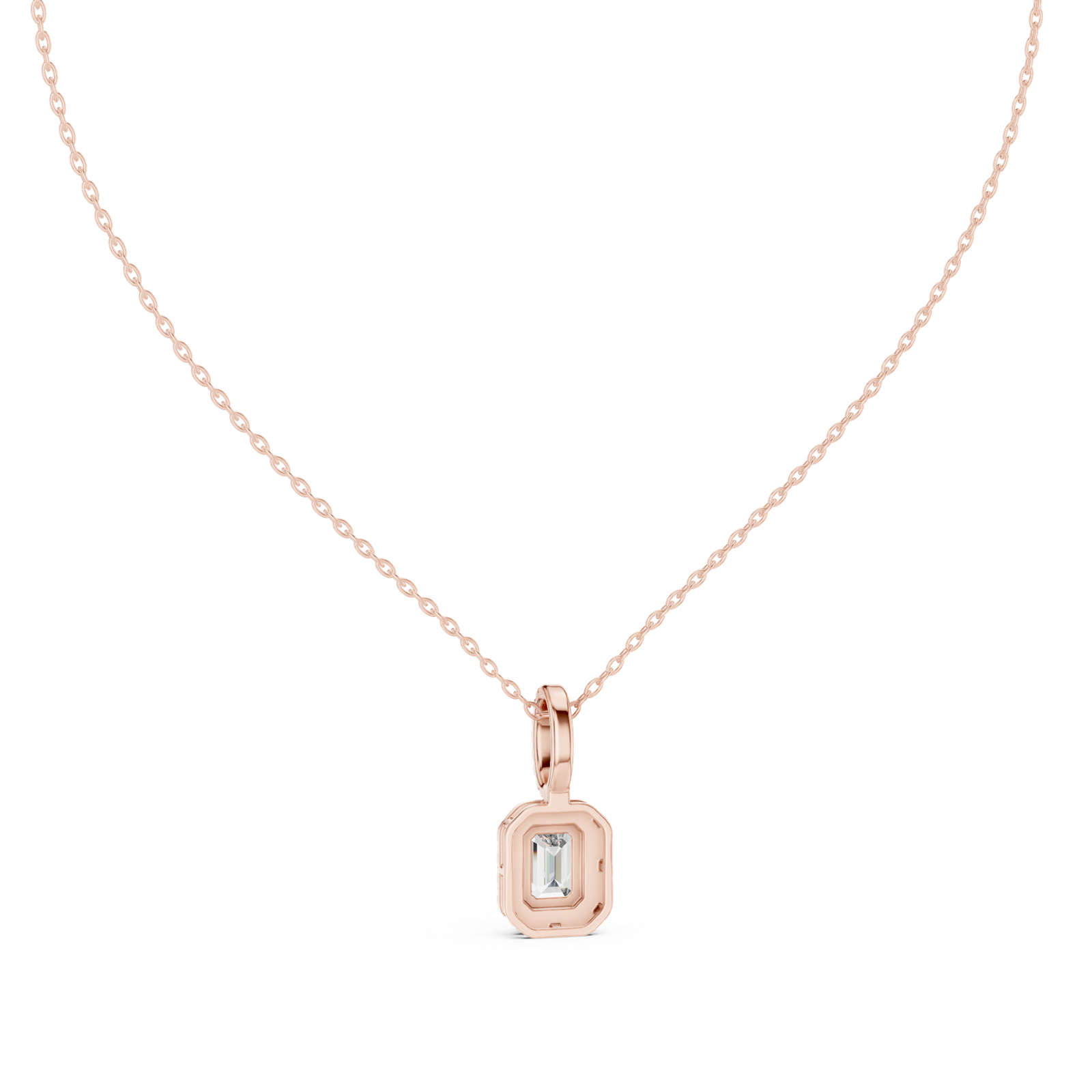Valentina Emerald Halo Pendant