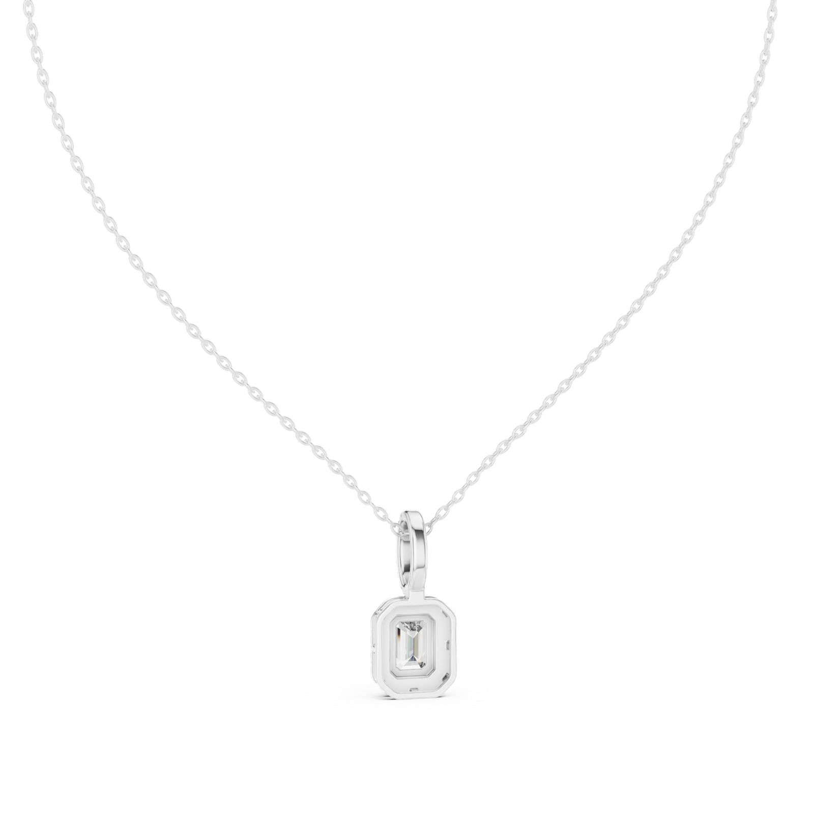 Valentina Emerald Halo Pendant