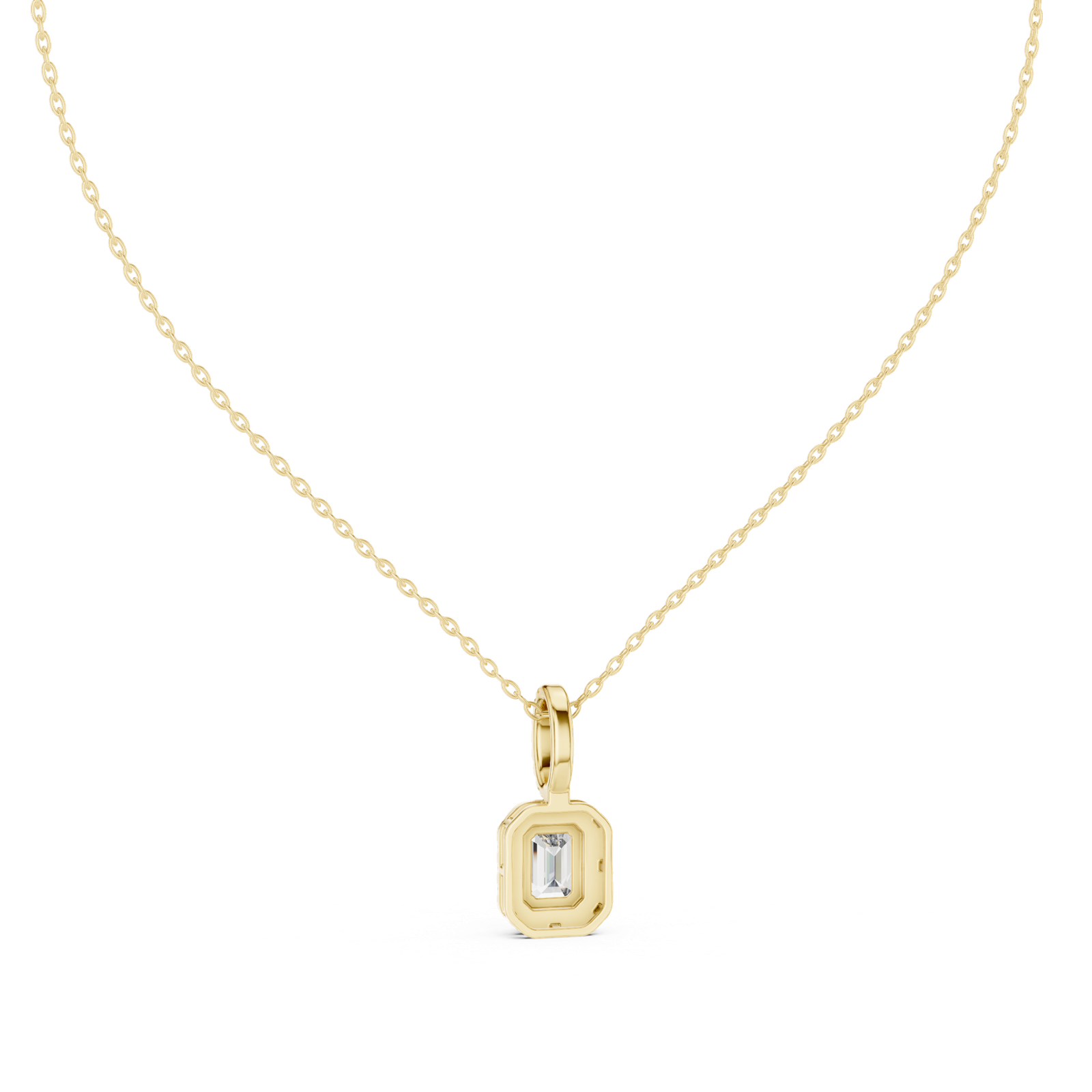 Valentina Emerald Halo Pendant
