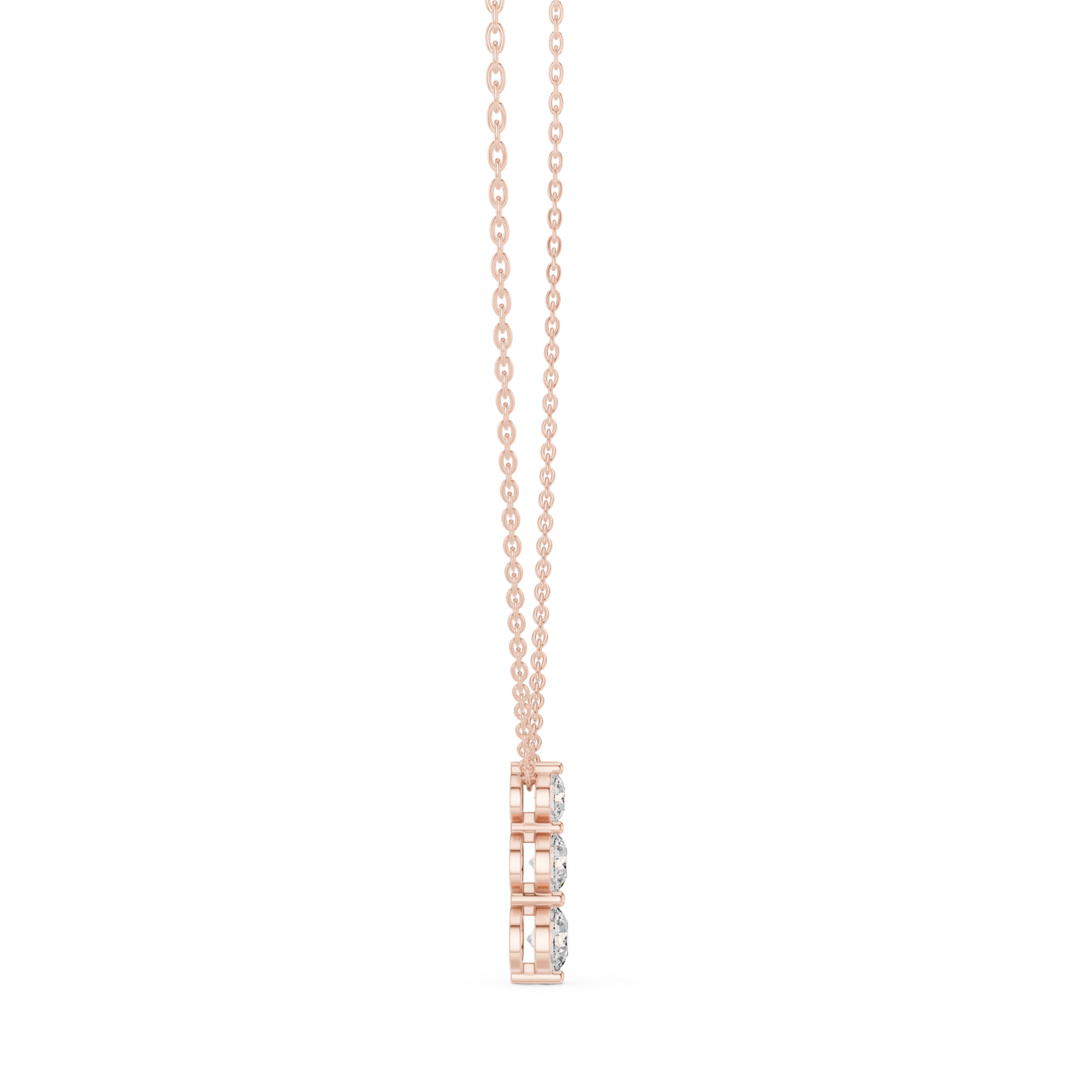 Elysian Three-Stone Drop Pendant
