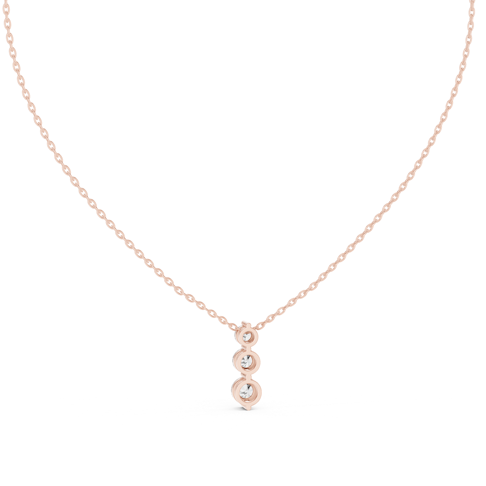 Elysian Three-Stone Drop Pendant