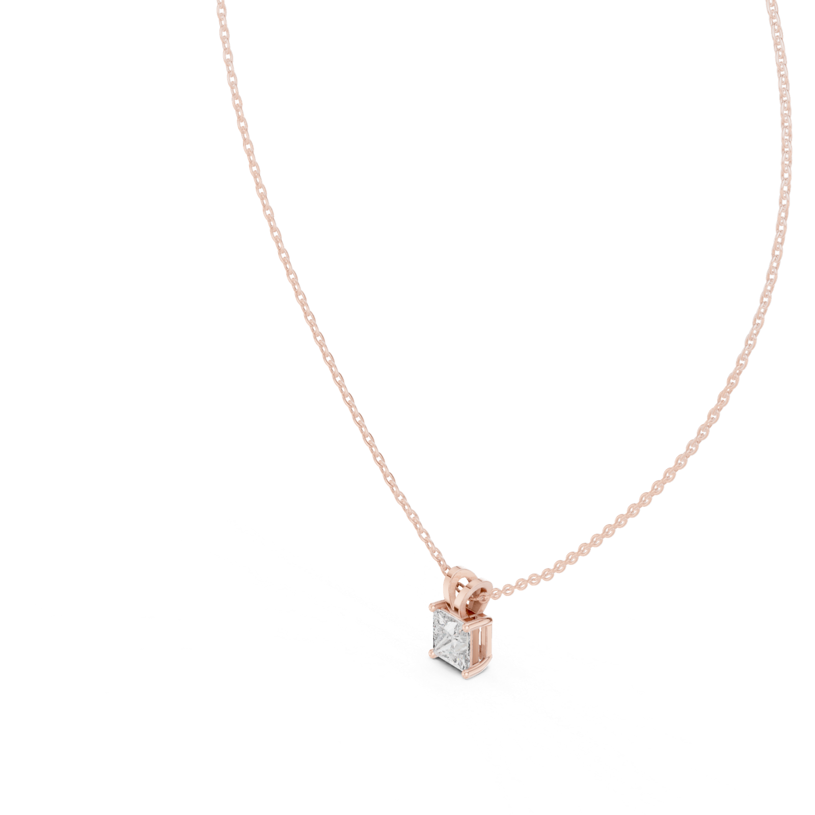 Roselle Princess Solitaire Pendant