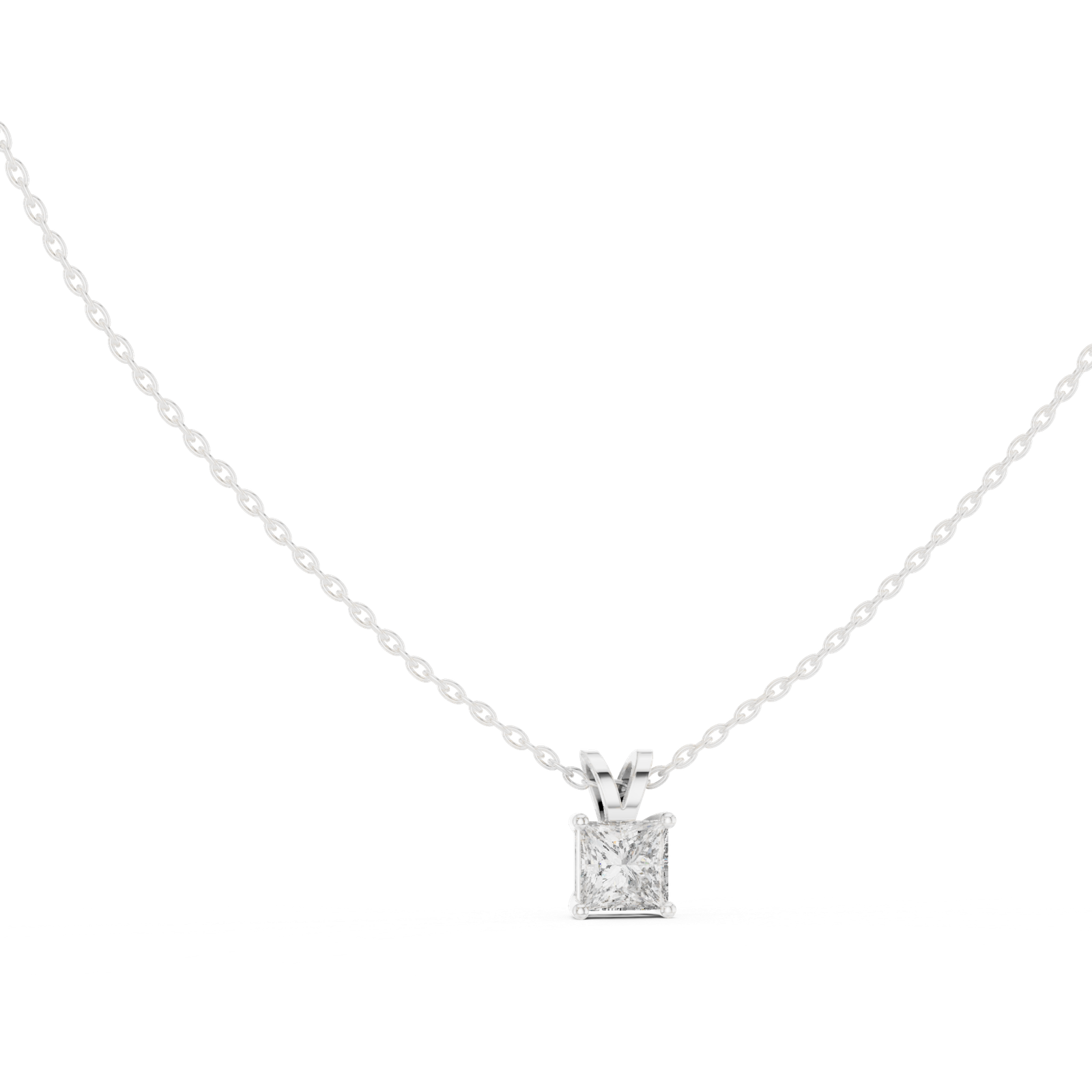 Roselle Princess Solitaire Pendant