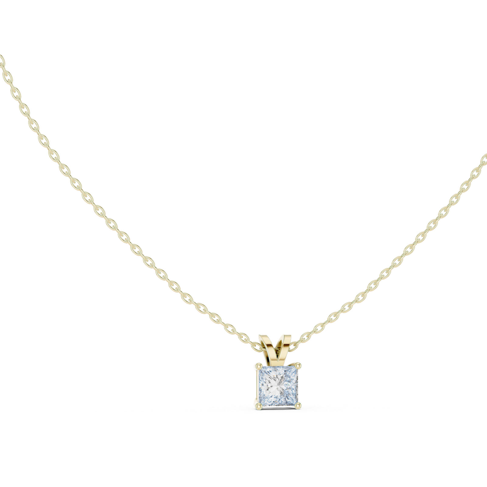 Roselle Princess Solitaire Pendant