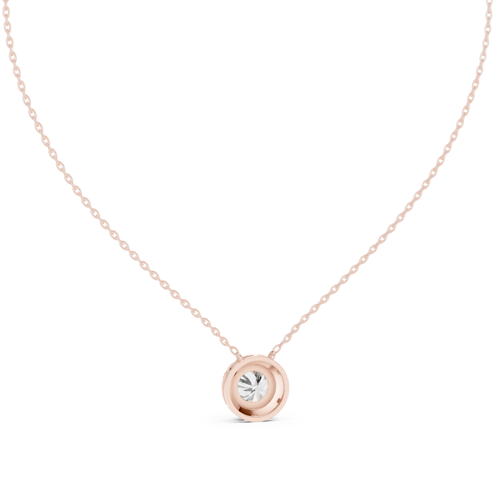 Lucent Round Halo Pendant