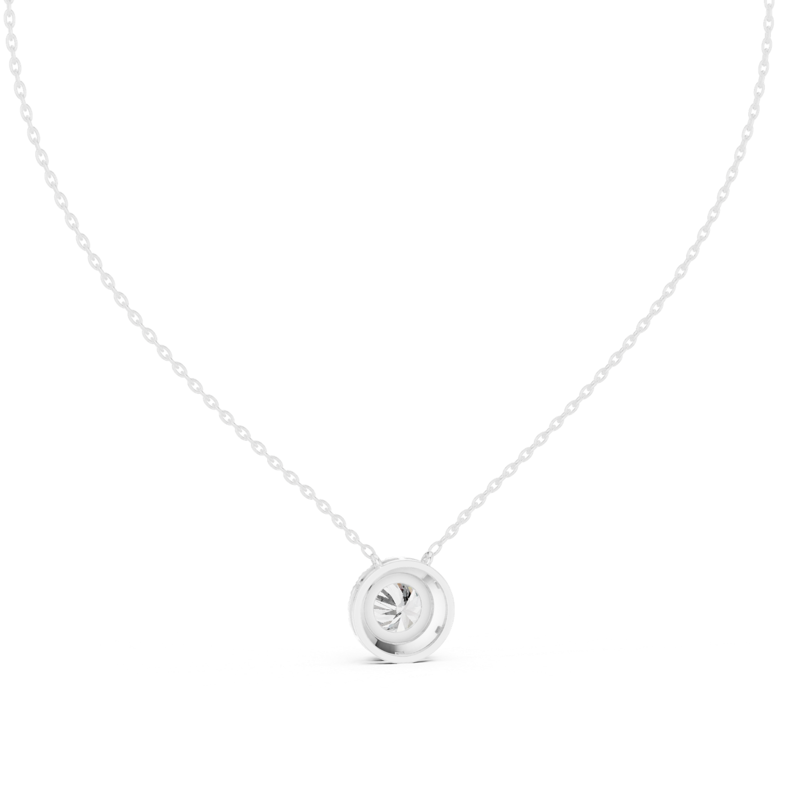 Lucent Round Halo Pendant