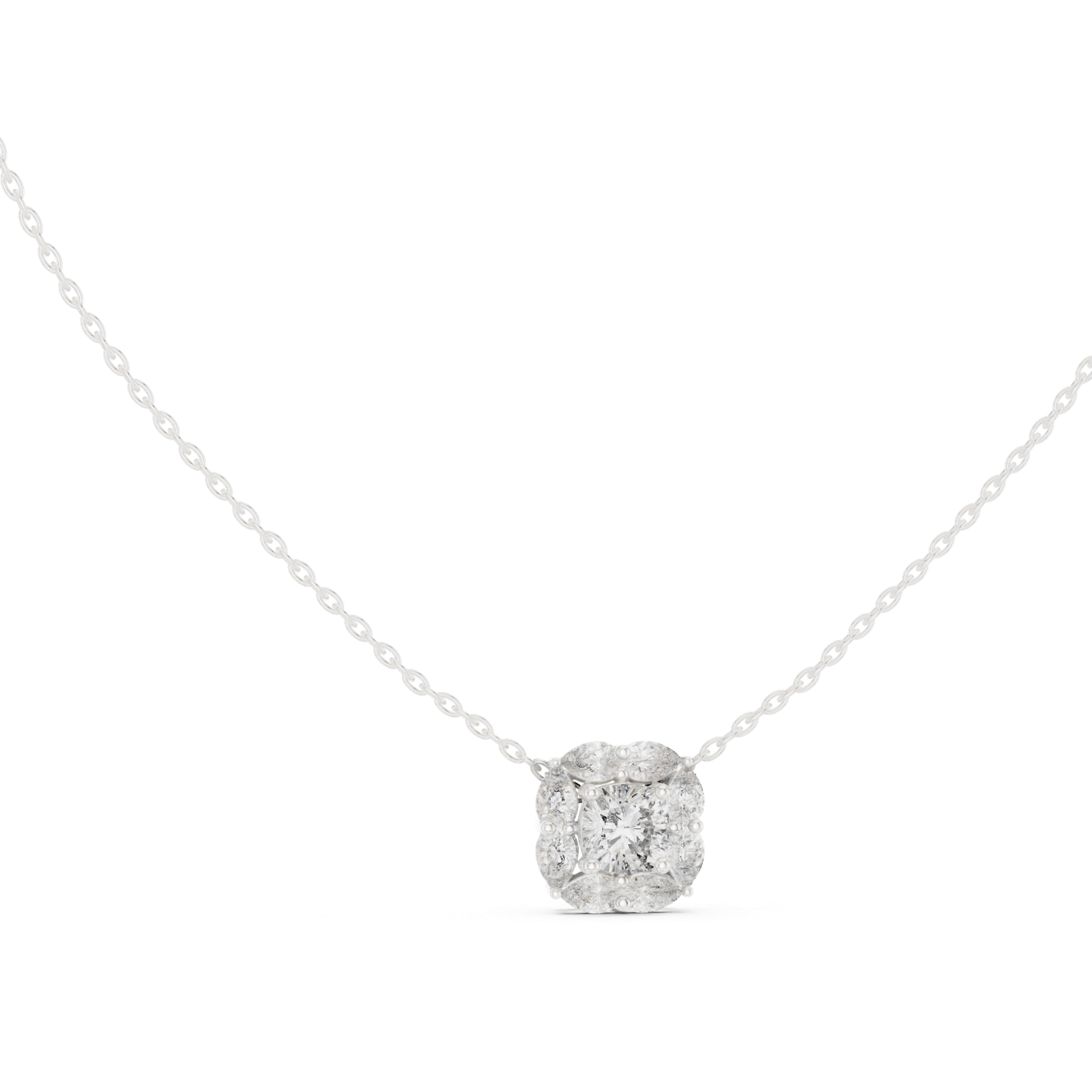 Aviana Cushion Pear Cluster Pendant