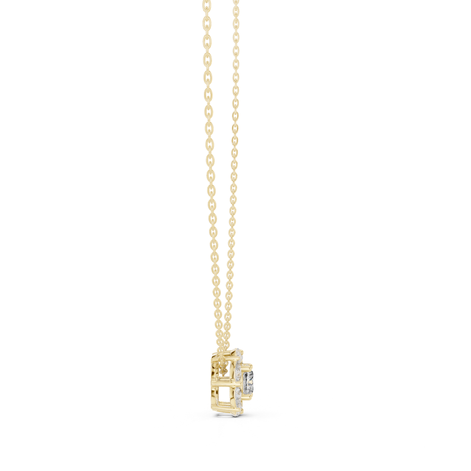 Aviana Cushion Pear Cluster Pendant