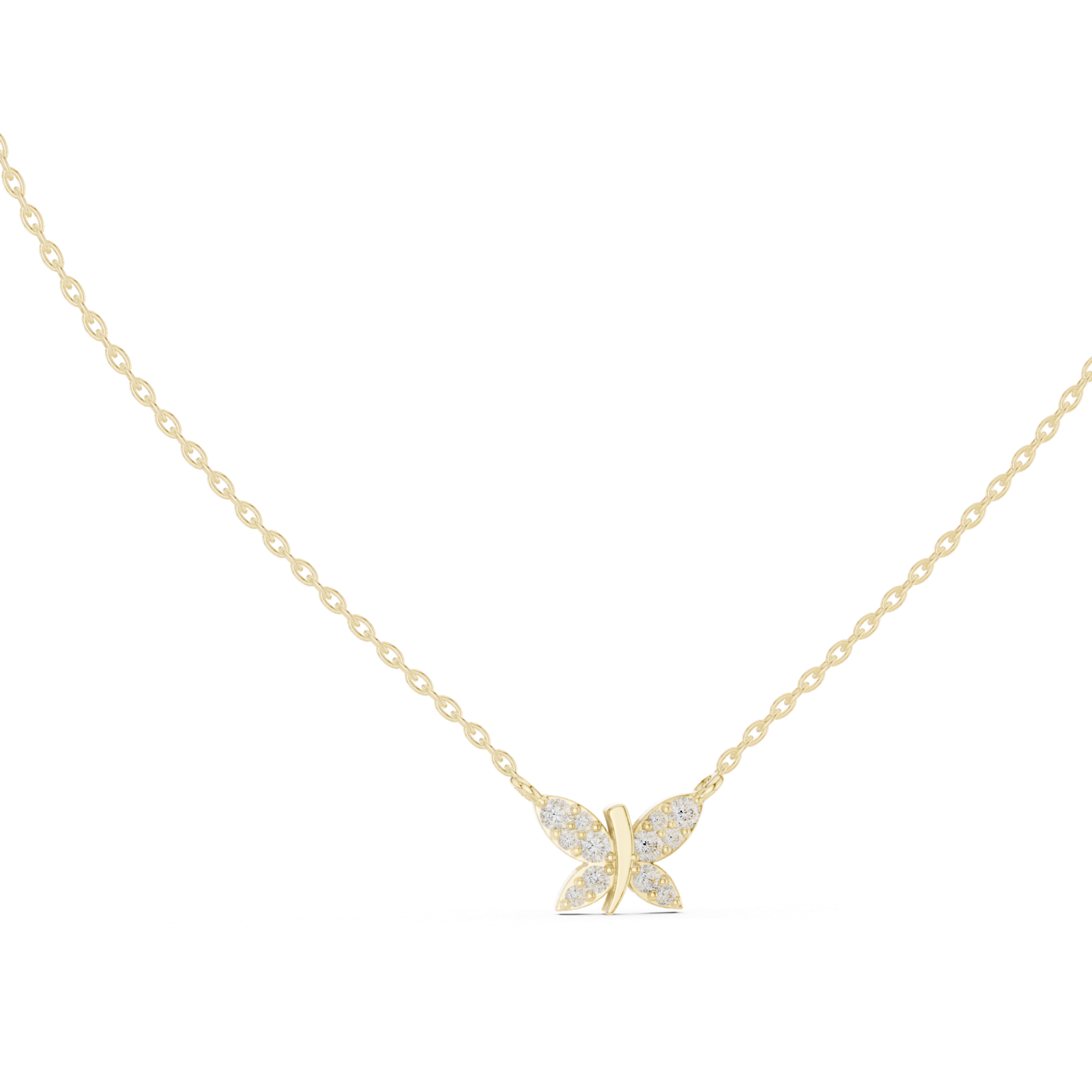 Bellissima Butterfly Diamond Pendant