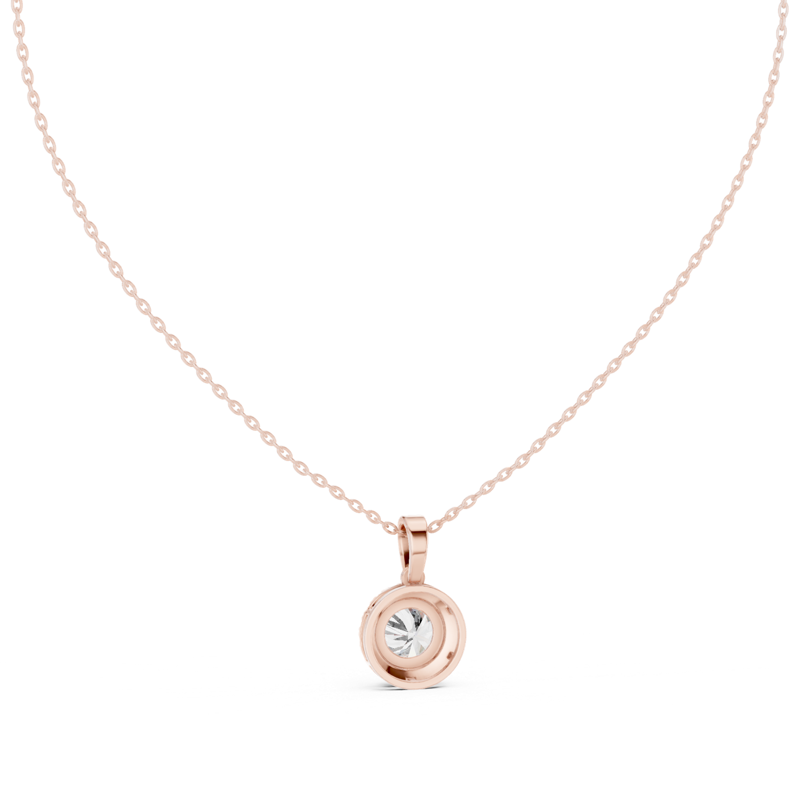 Soleia Round Halo Bail Pendant