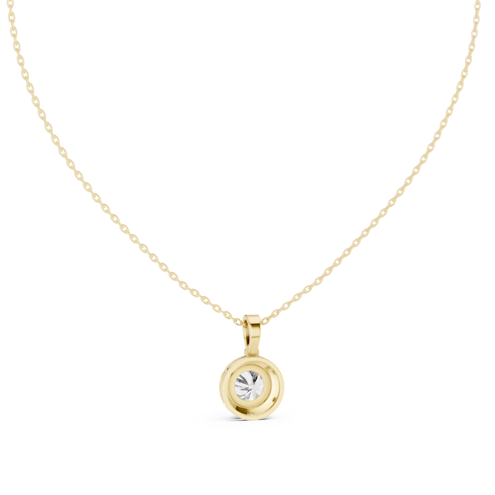 Soleia Round Halo Bail Pendant