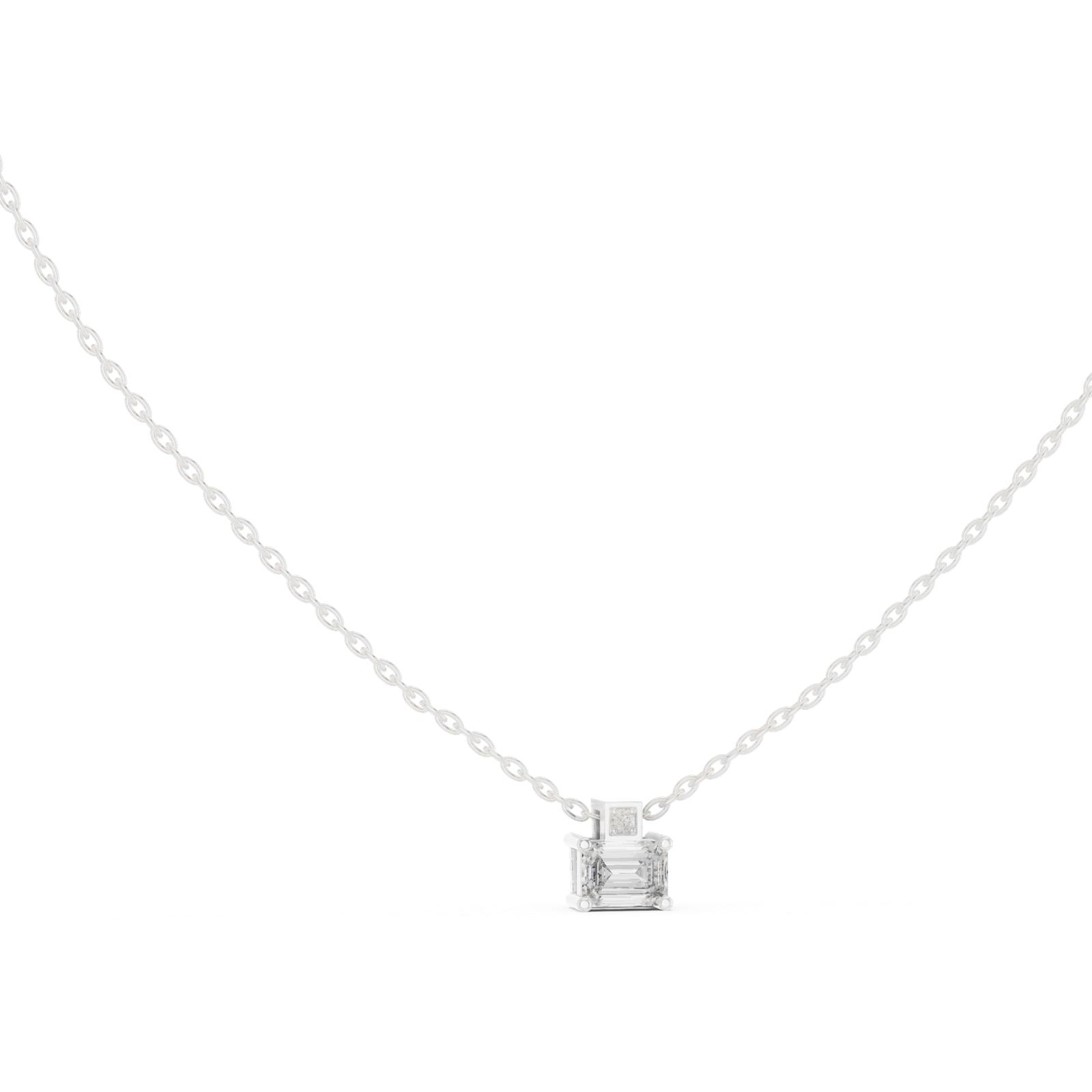 Vespera Emerald Accent Pendant
