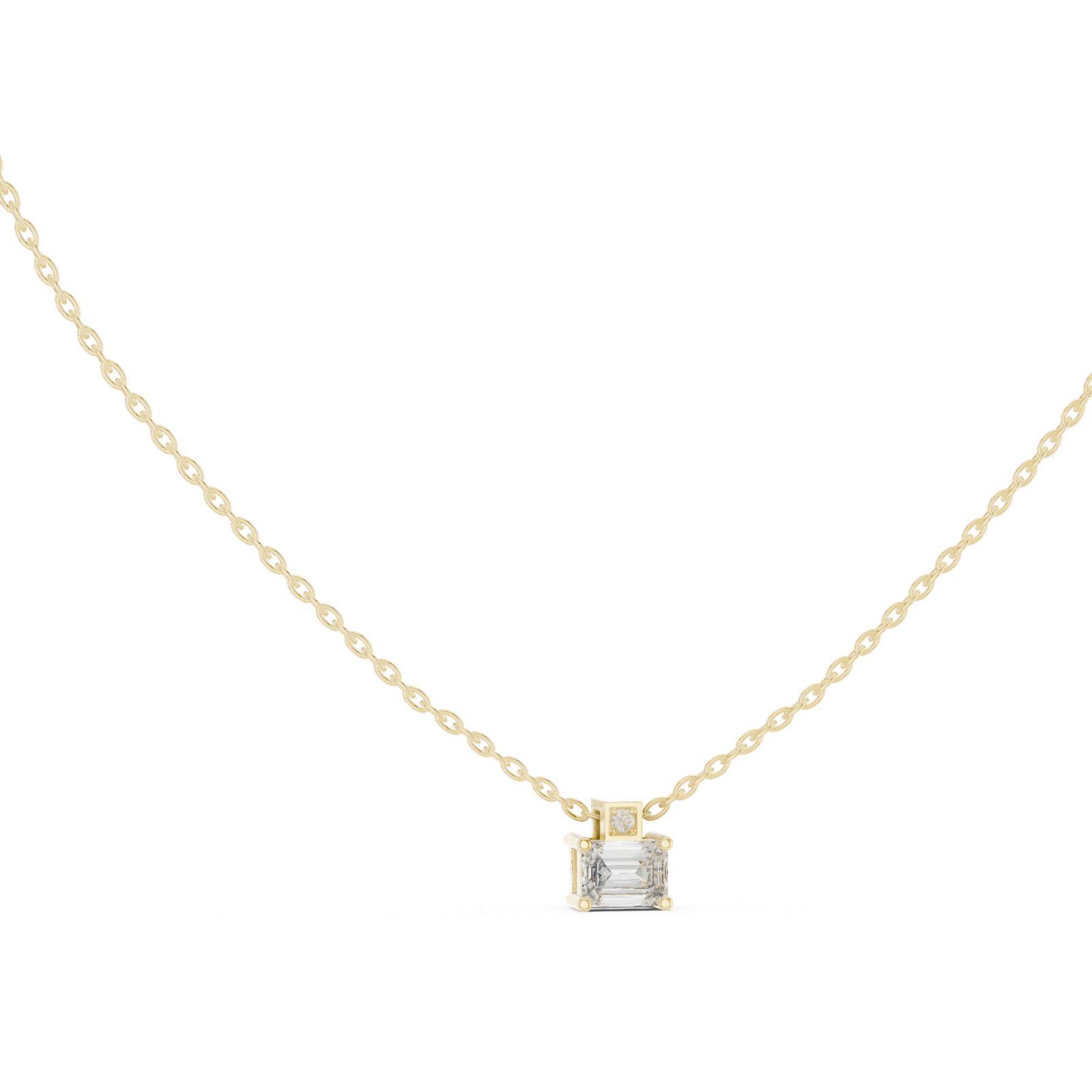 Vespera Emerald Accent Pendant