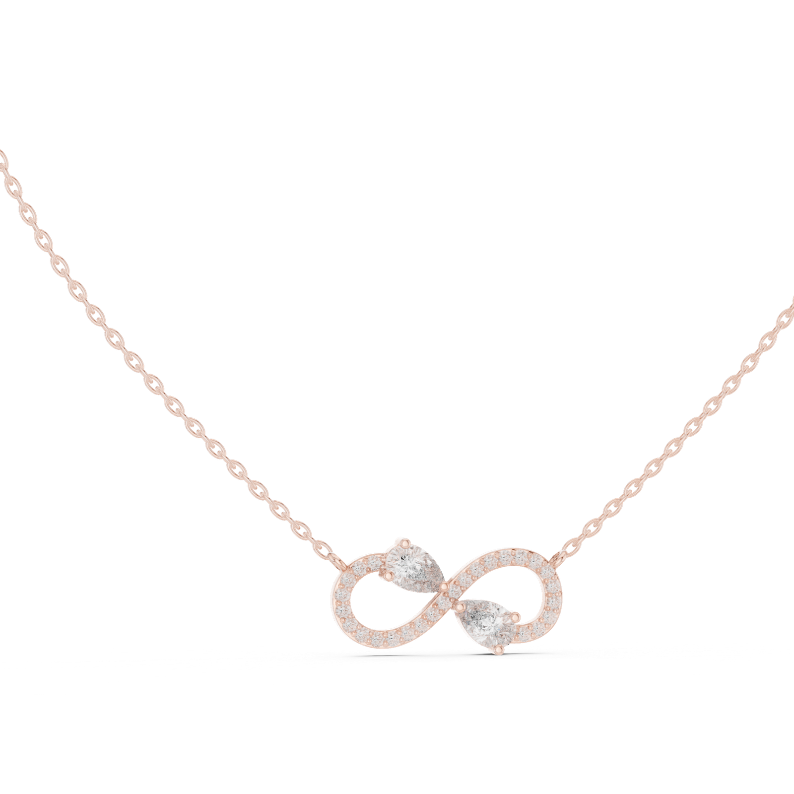 Orlena Infinity Pear Pendant