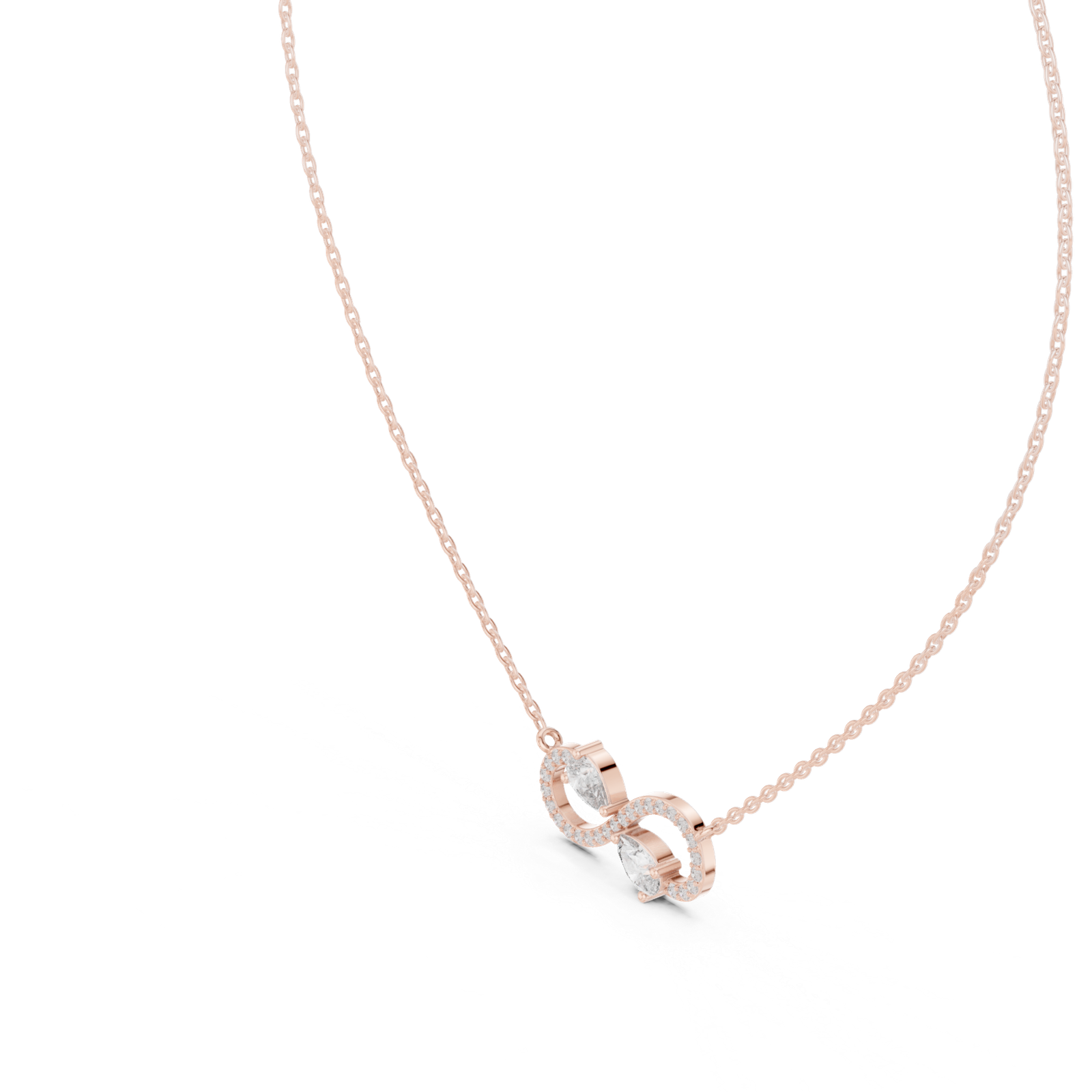 Orlena Infinity Pear Pendant