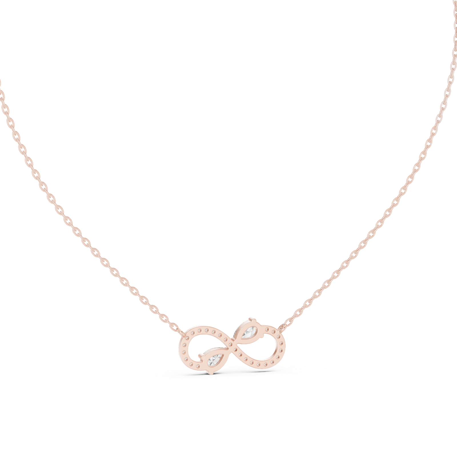 Orlena Infinity Pear Pendant
