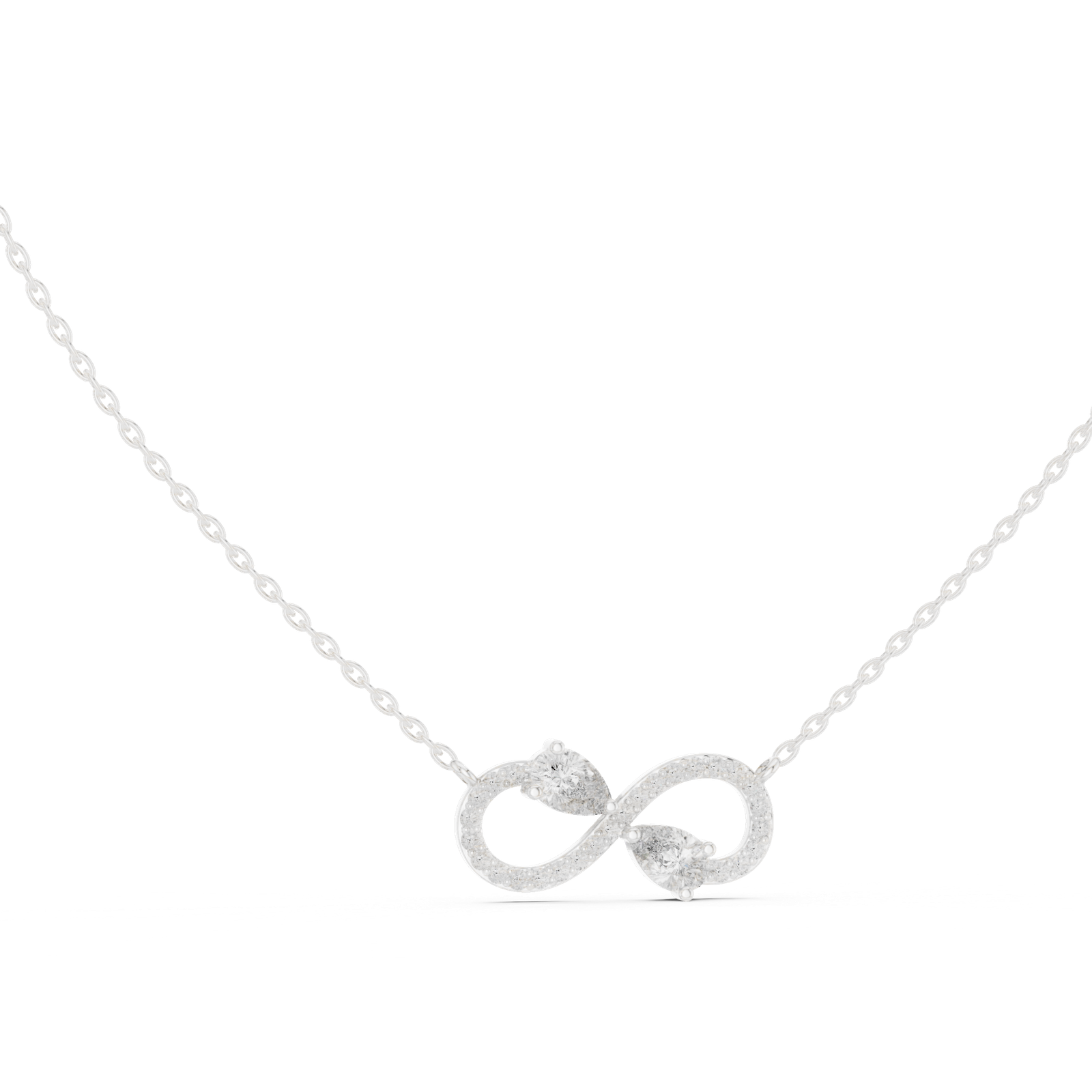 Orlena Infinity Pear Pendant