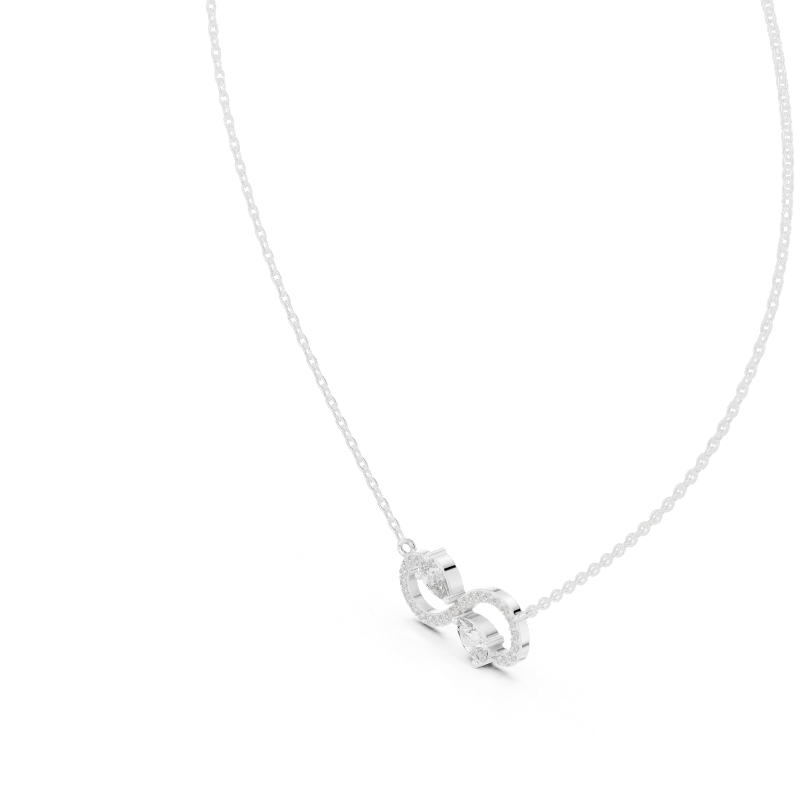 Orlena Infinity Pear Pendant