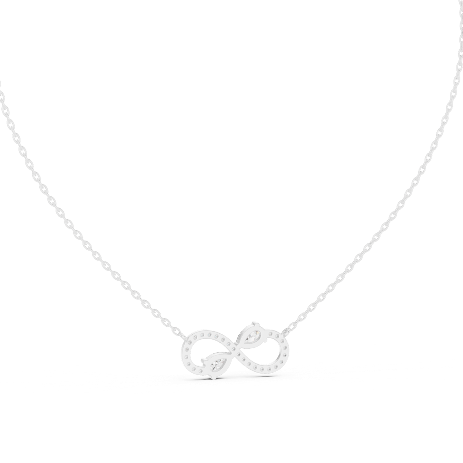 Orlena Infinity Pear Pendant