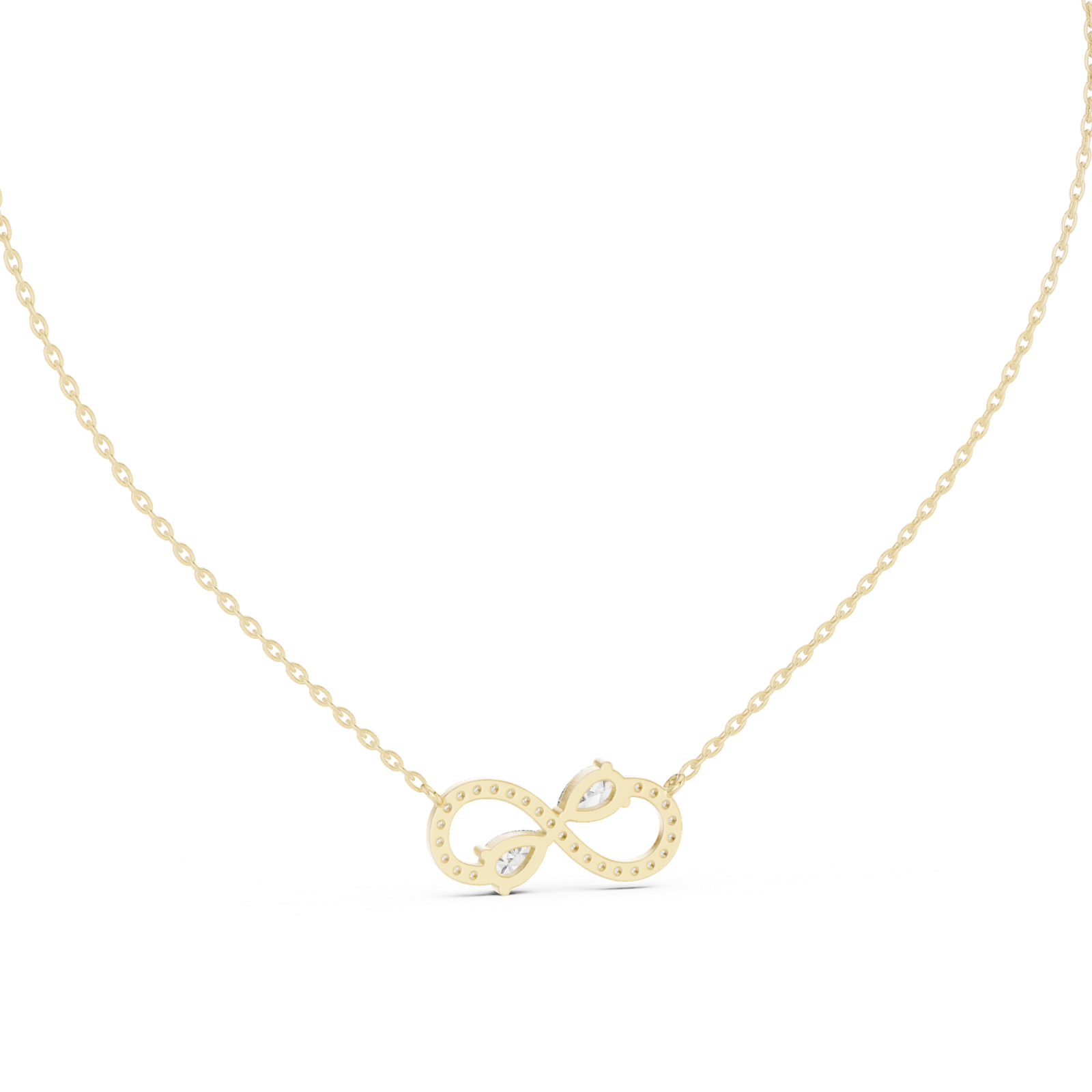 Orlena Infinity Pear Pendant