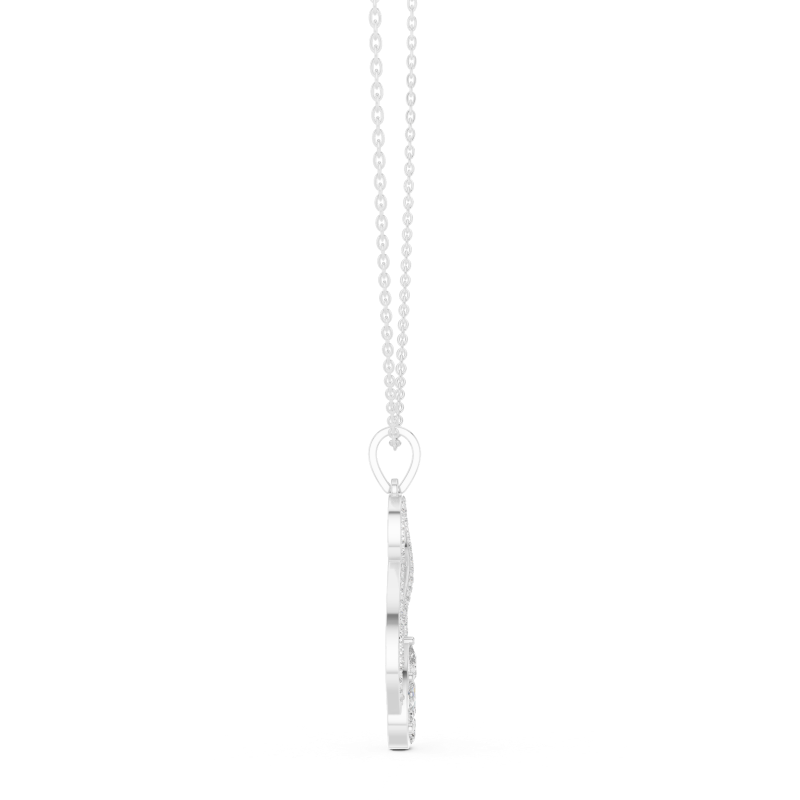 Zaria Infinity Floral Drop Pendant