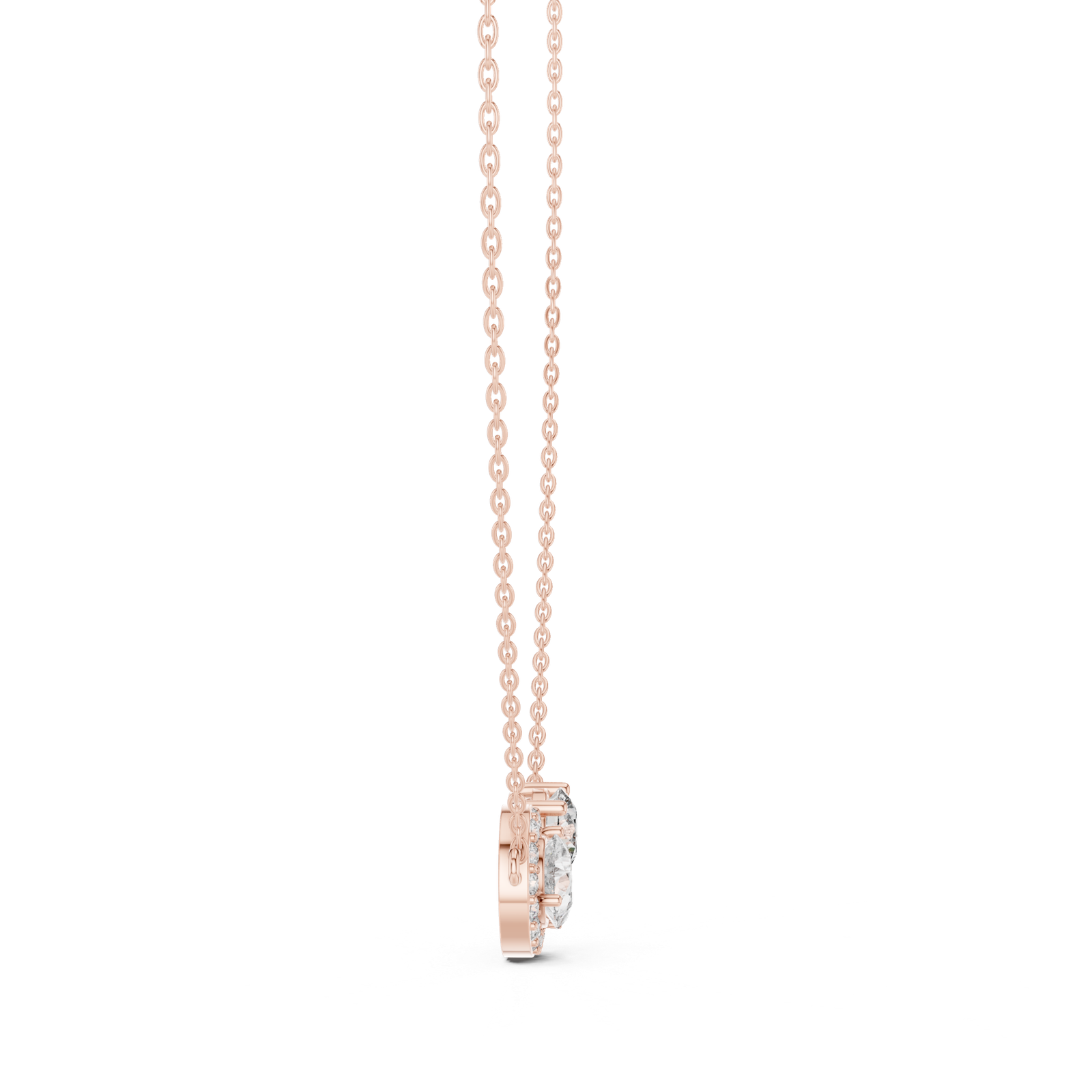 Elowen Pear Round Duo Pendant