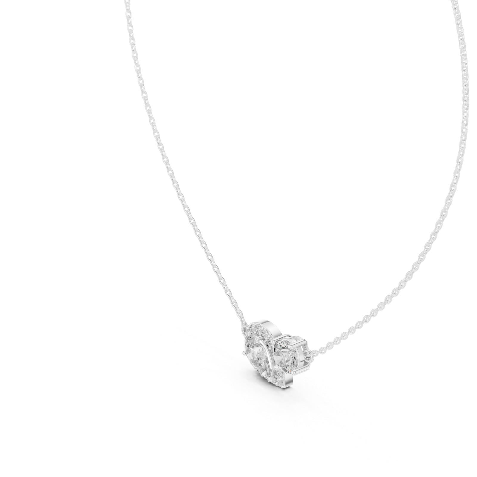 Elowen Pear Round Duo Pendant